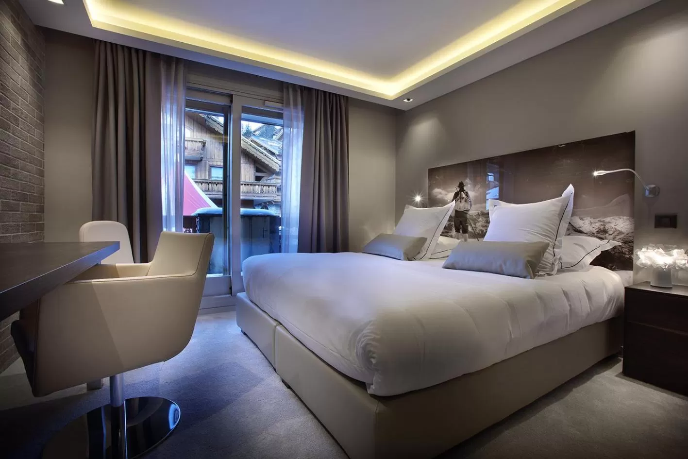 Bed in Hotel Le Tremplin