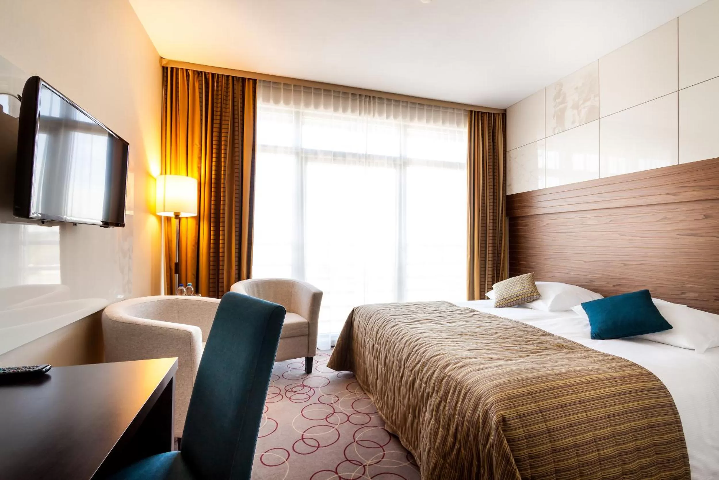 Bed in Qubus Hotel Kraków