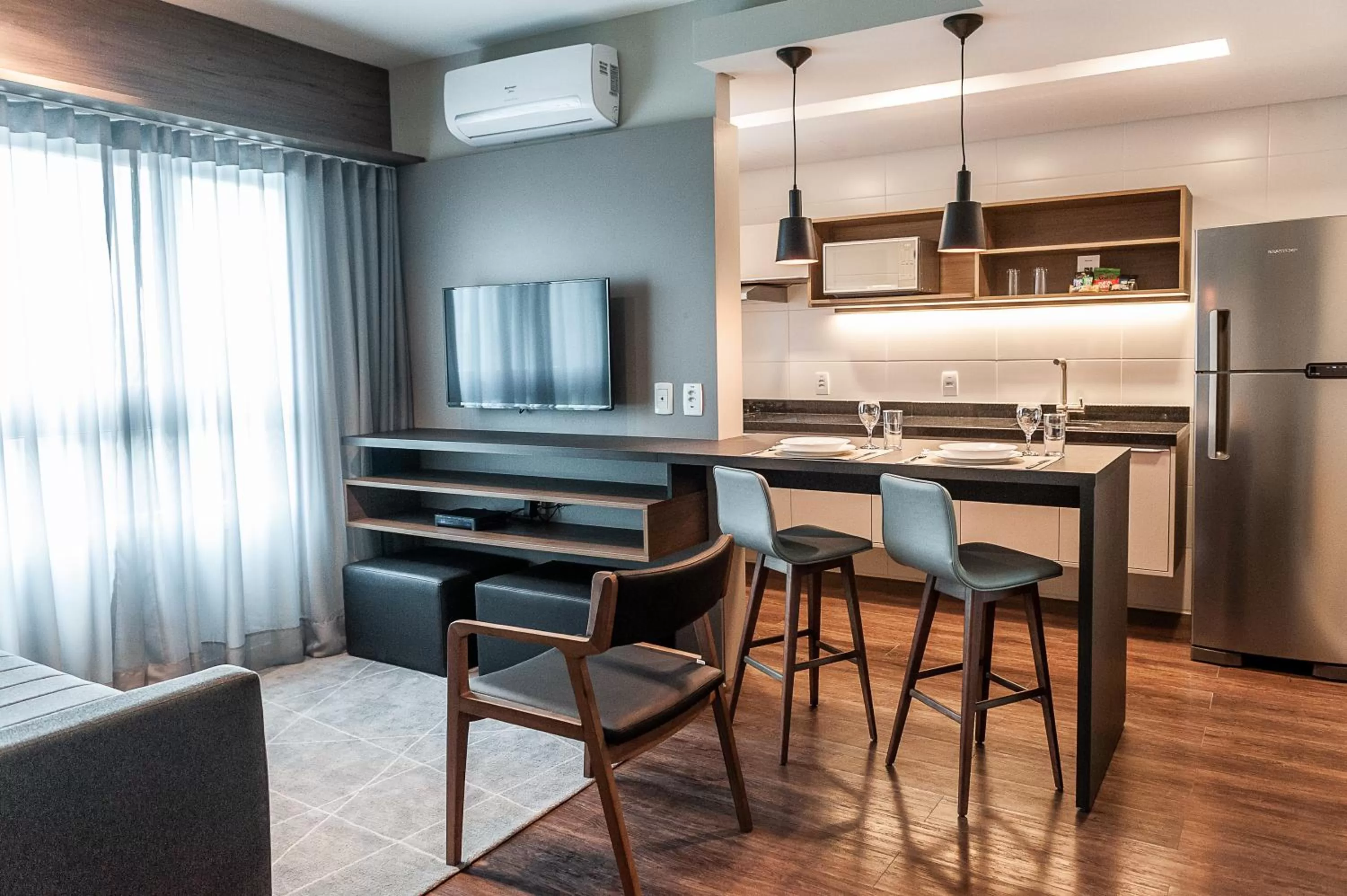 Living room in Slaviero Porto Alegre Moinhos