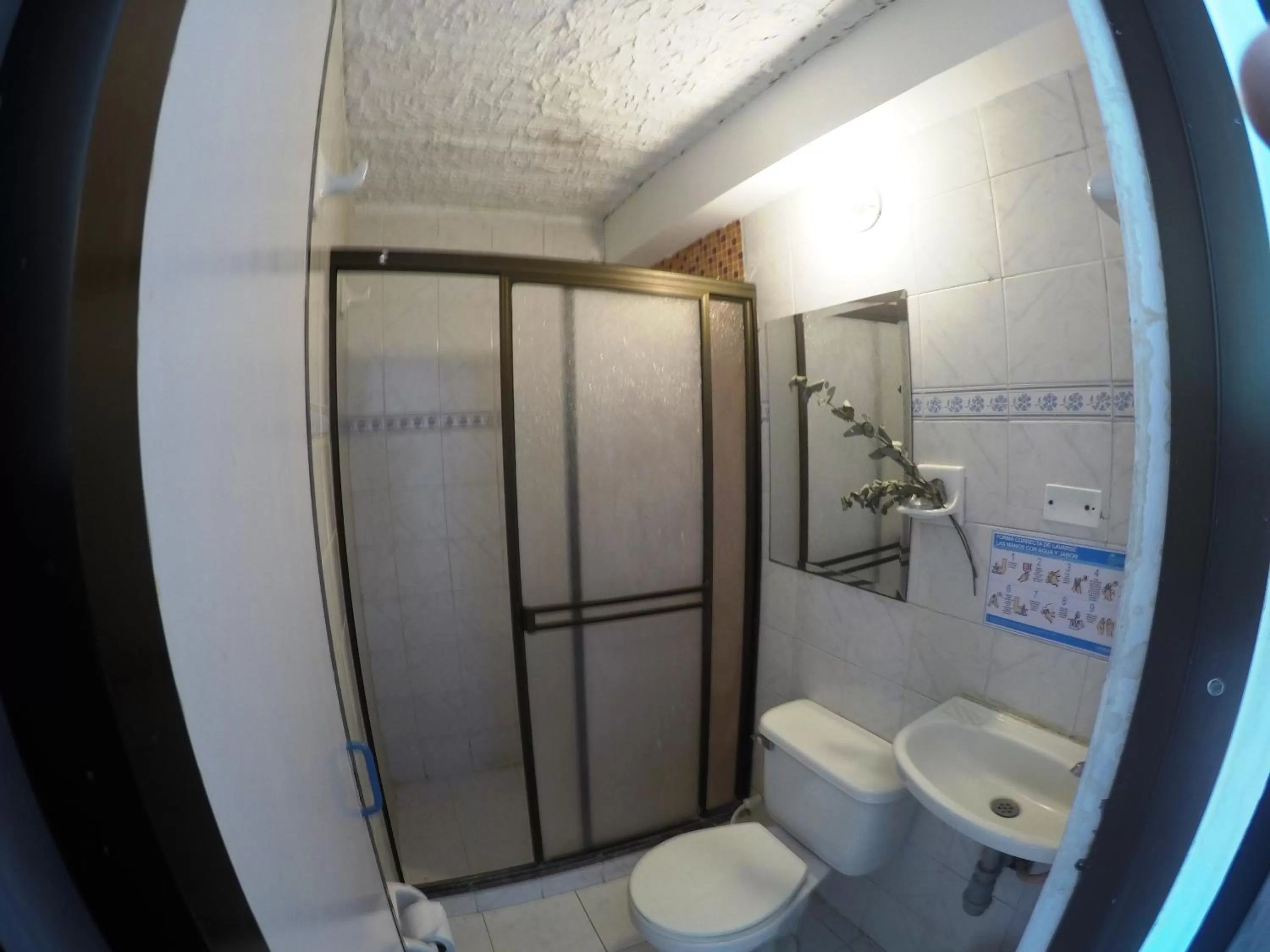 Shower in Sky Club Eco Hotel