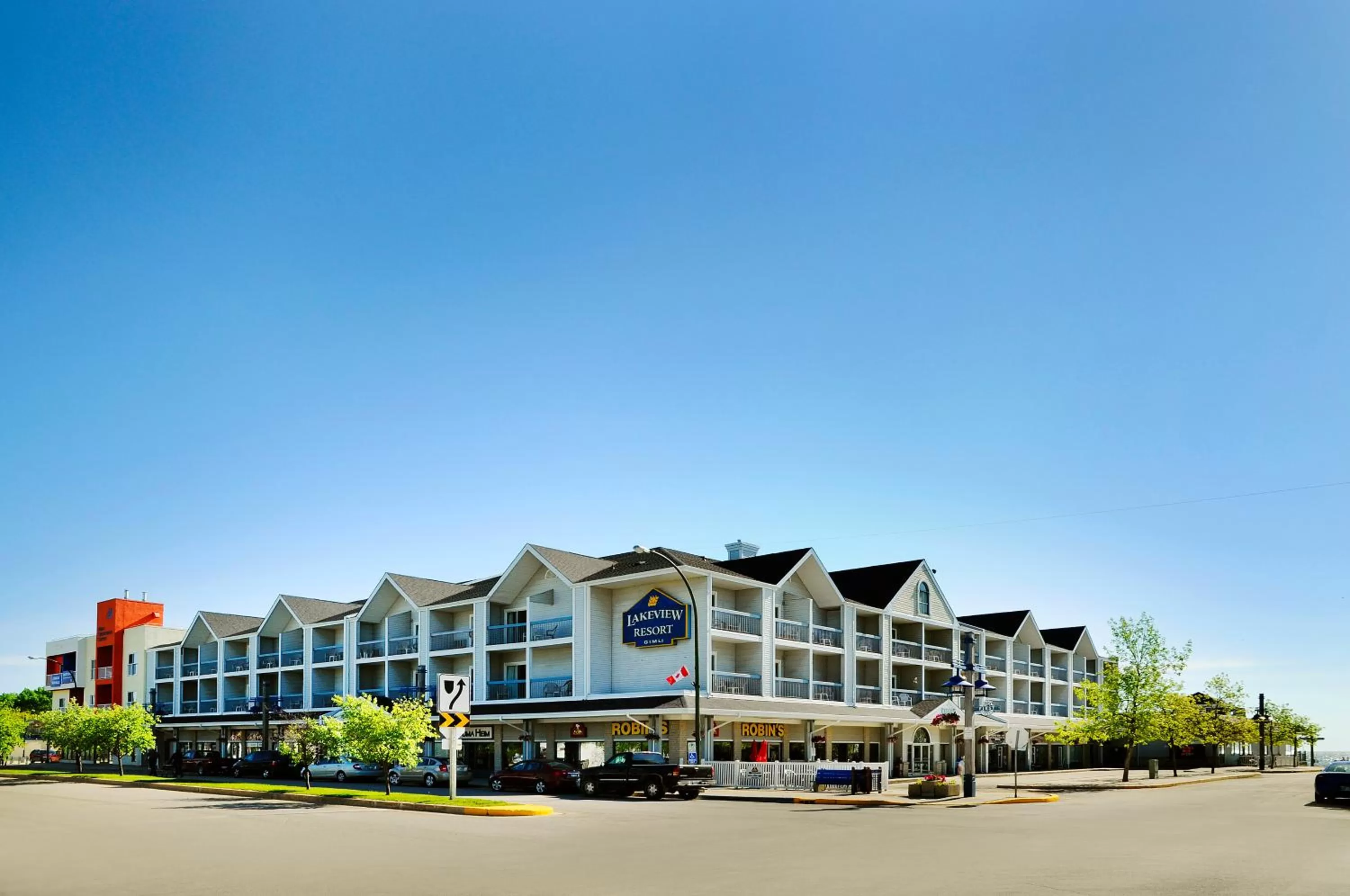 Facade/entrance in Lakeview Gimli Resort