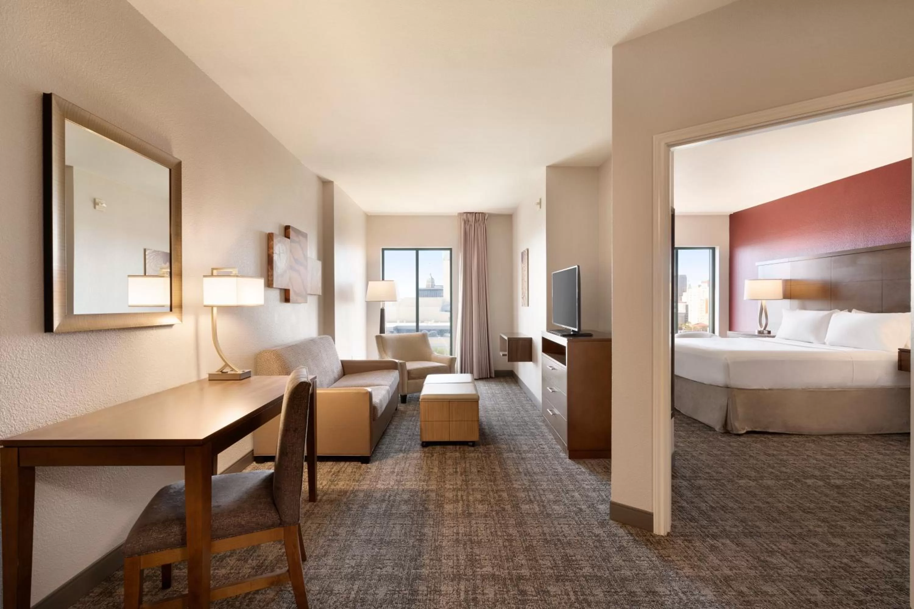 One-Bedroom King Suite with City View in Staybridge Suites San Antonio Downtown Convention Center, an IHG Hotel