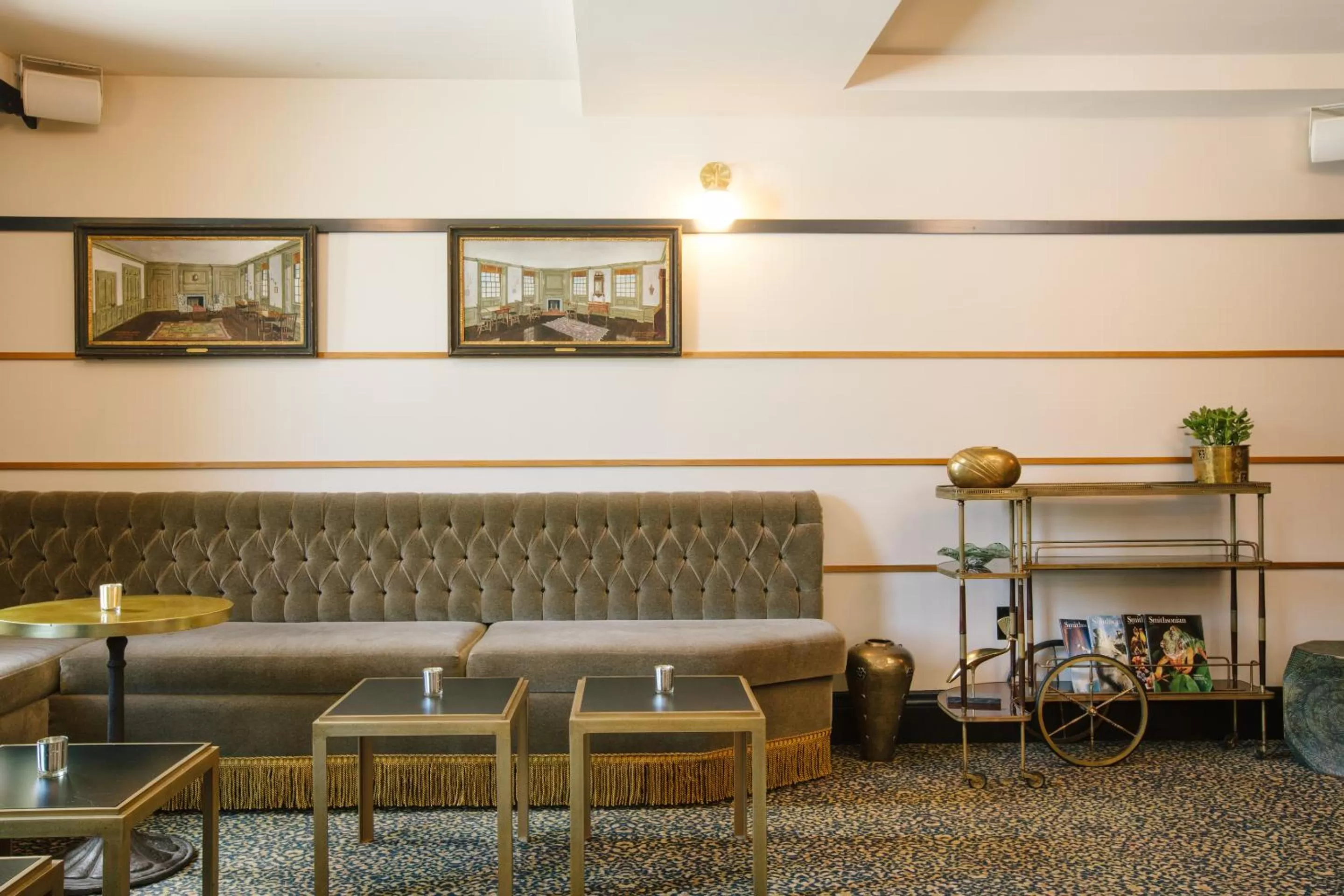 Seating area in Hotel Clermont Atlanta, by Oliver