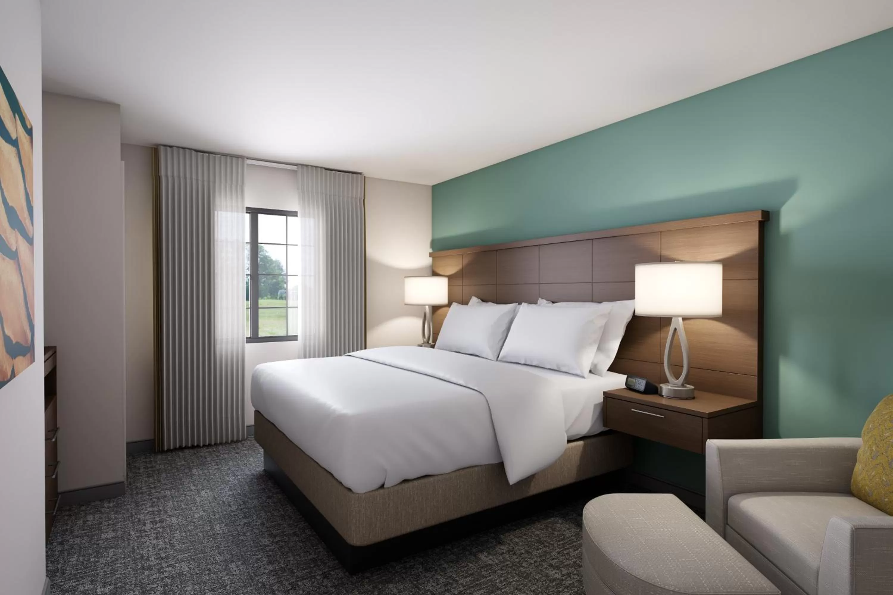 Photo of the whole room, Bed in Staybridge Suites Coeur d'Alene by IHG