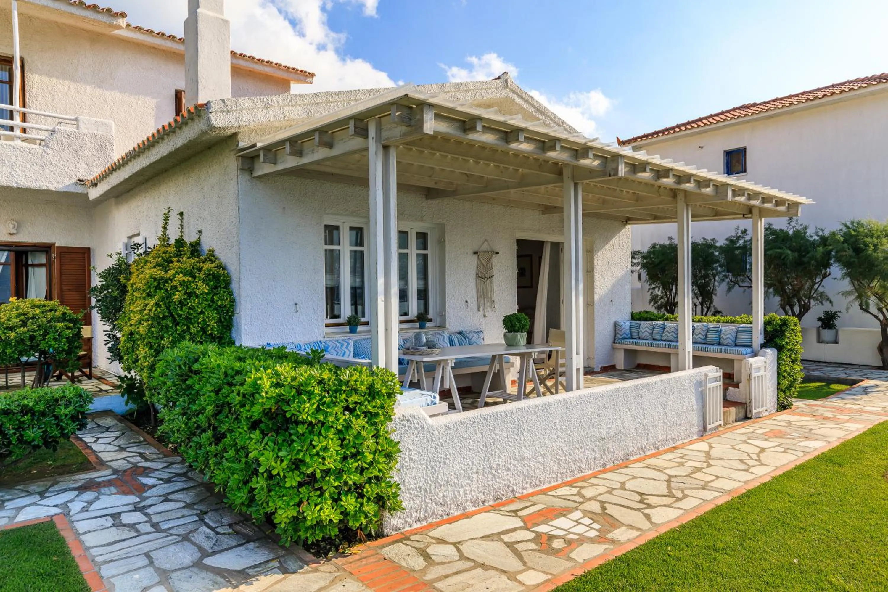 Balcony/Terrace in Skopelos Village Hotel