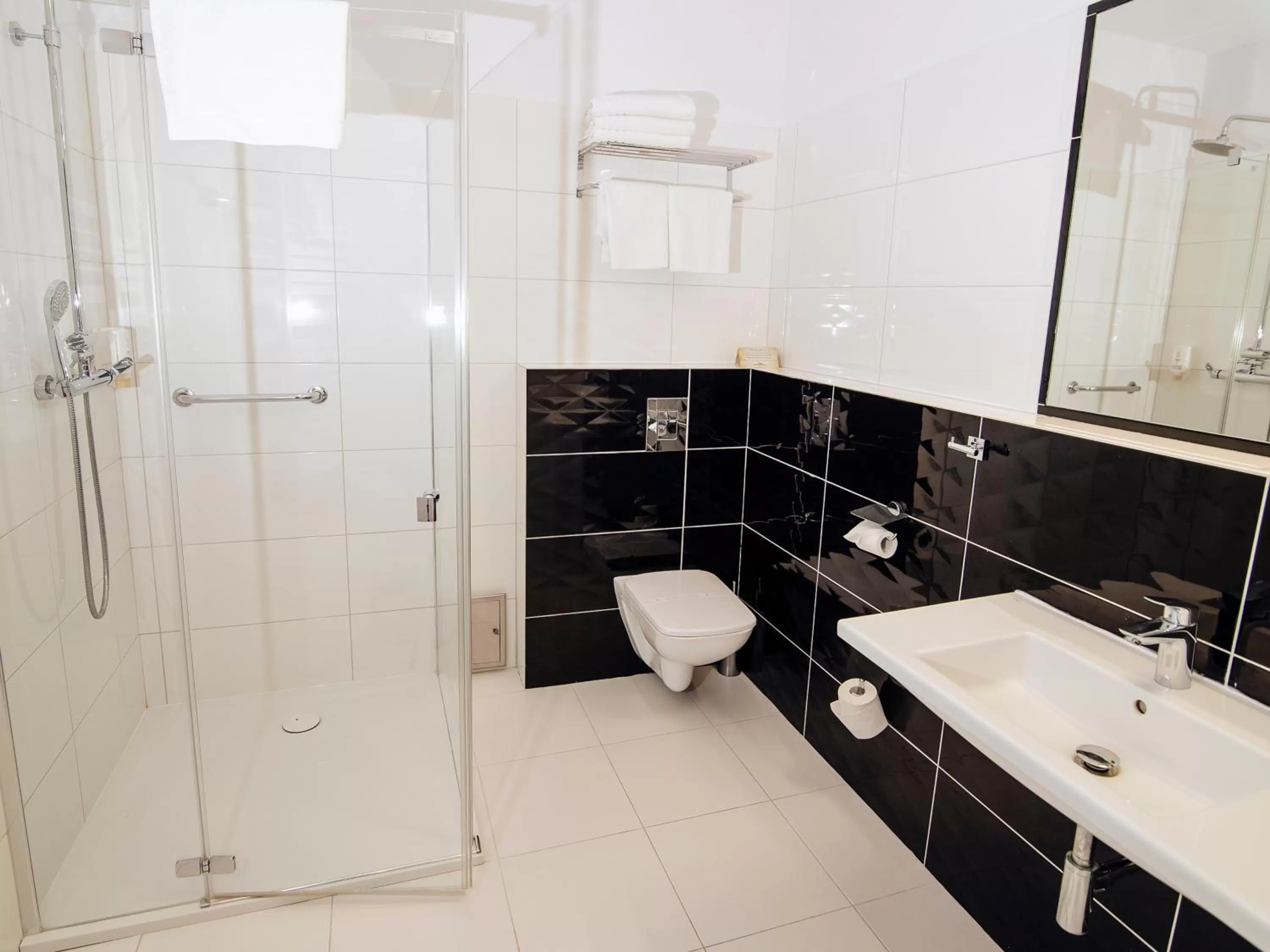 Shower in Hotel Zamek Gniew