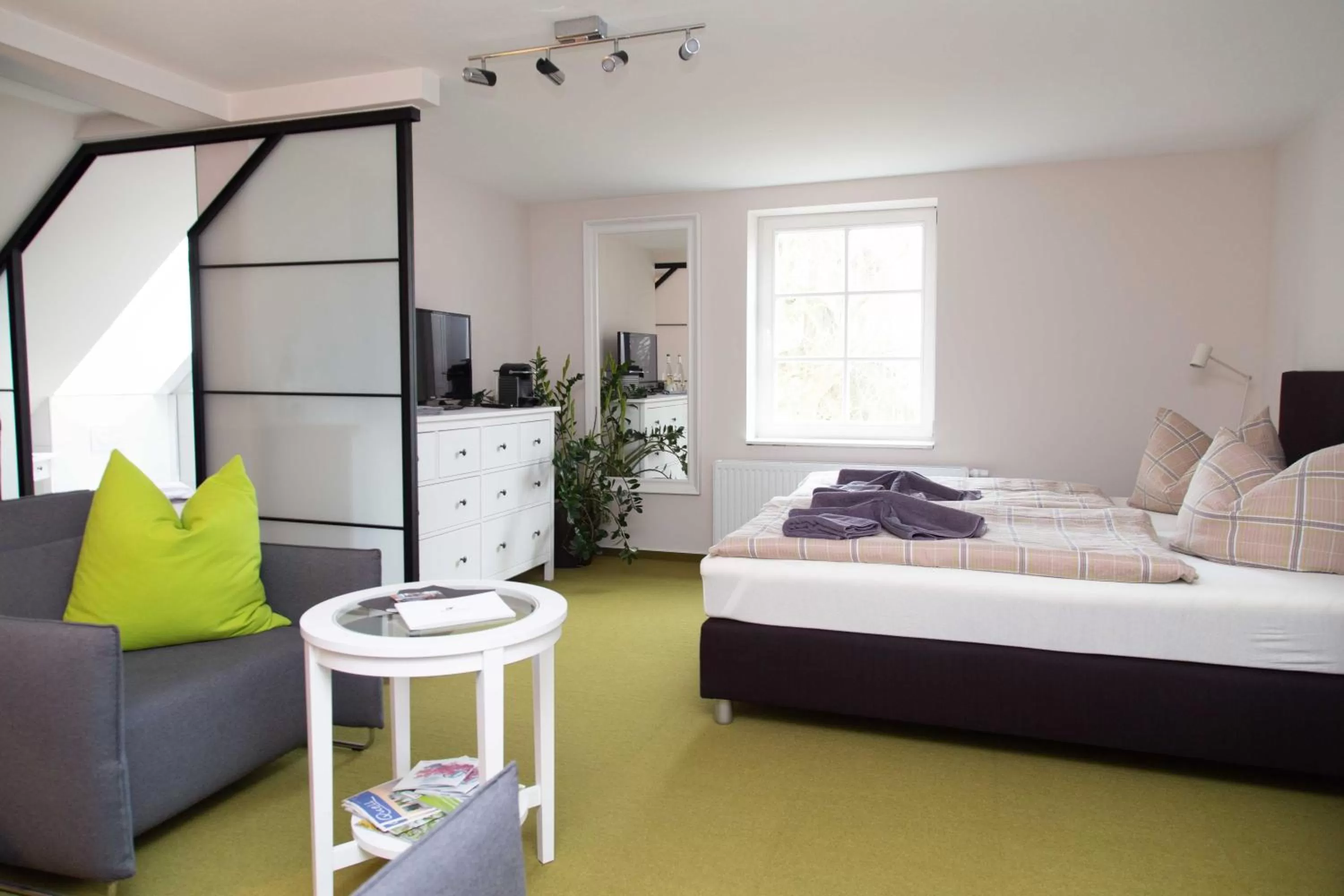 Bedroom, Bed in Biohotel Schönhagener Mühle