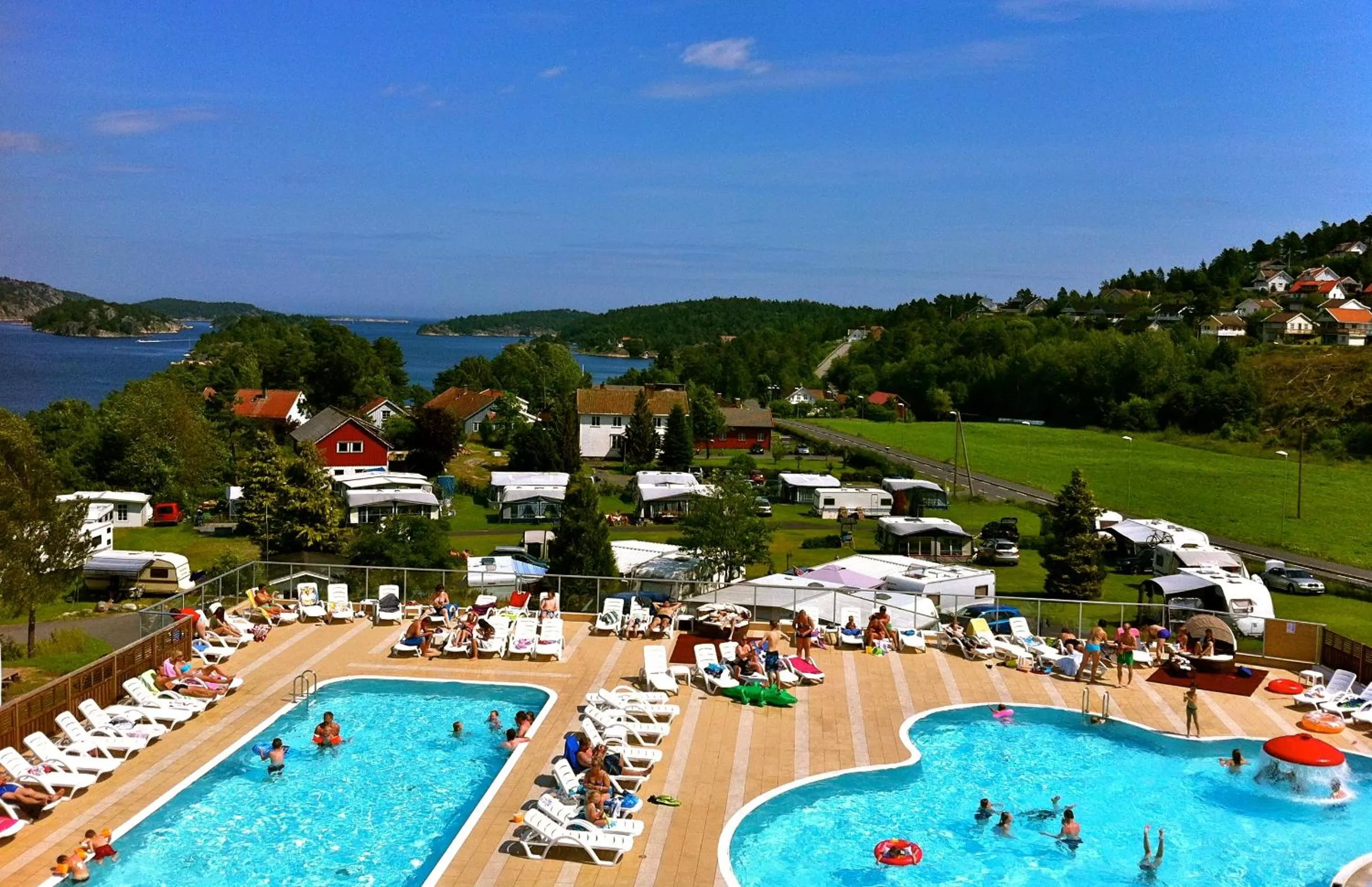 Swimming pool in Sørlandet Feriesenter