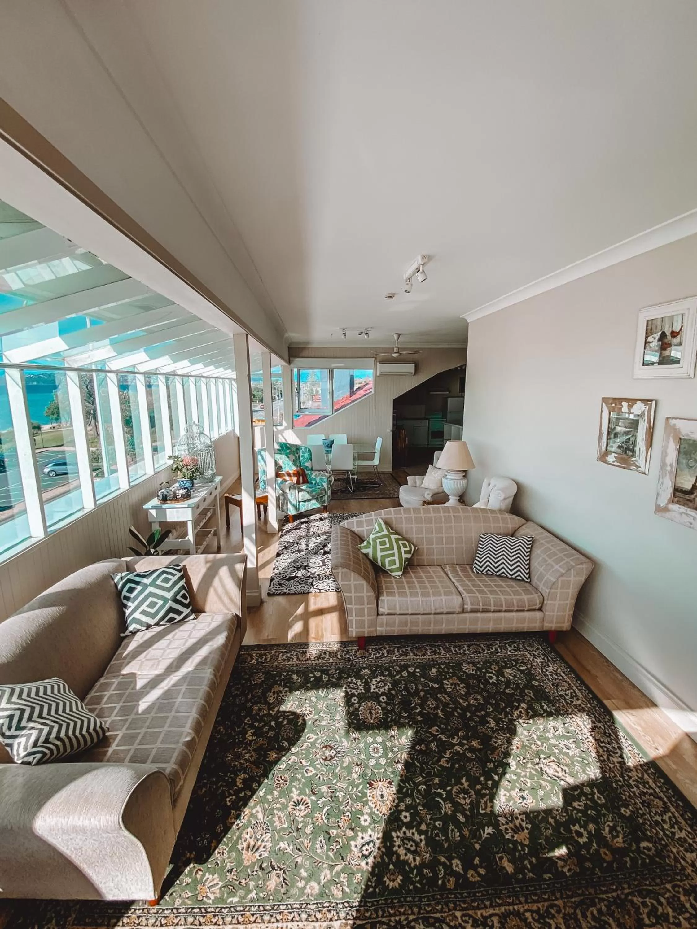 Seating area in Stella's Dromana Hotel