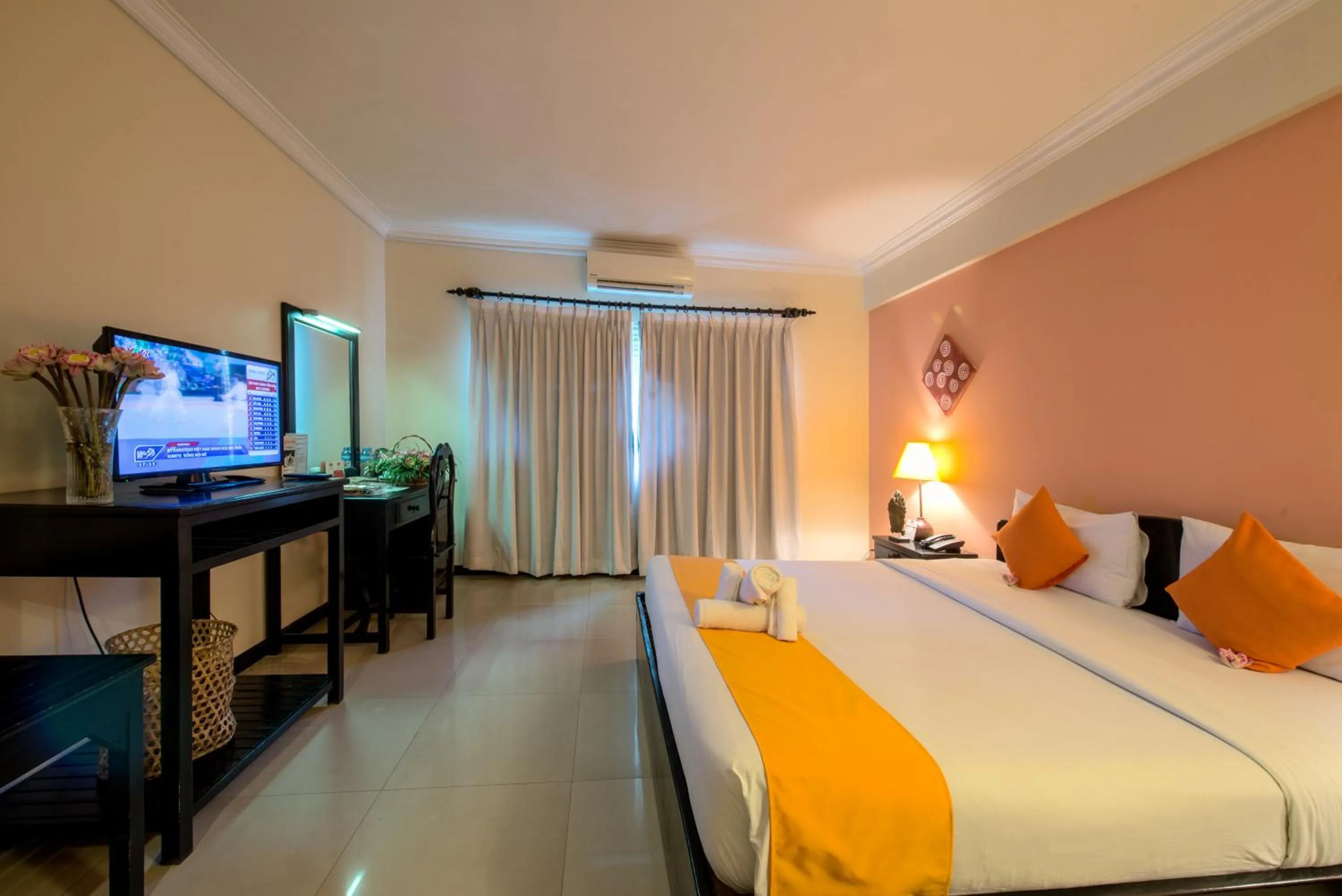 Photo of the whole room, Bed in Angkor Panoramic Boutique Hotel