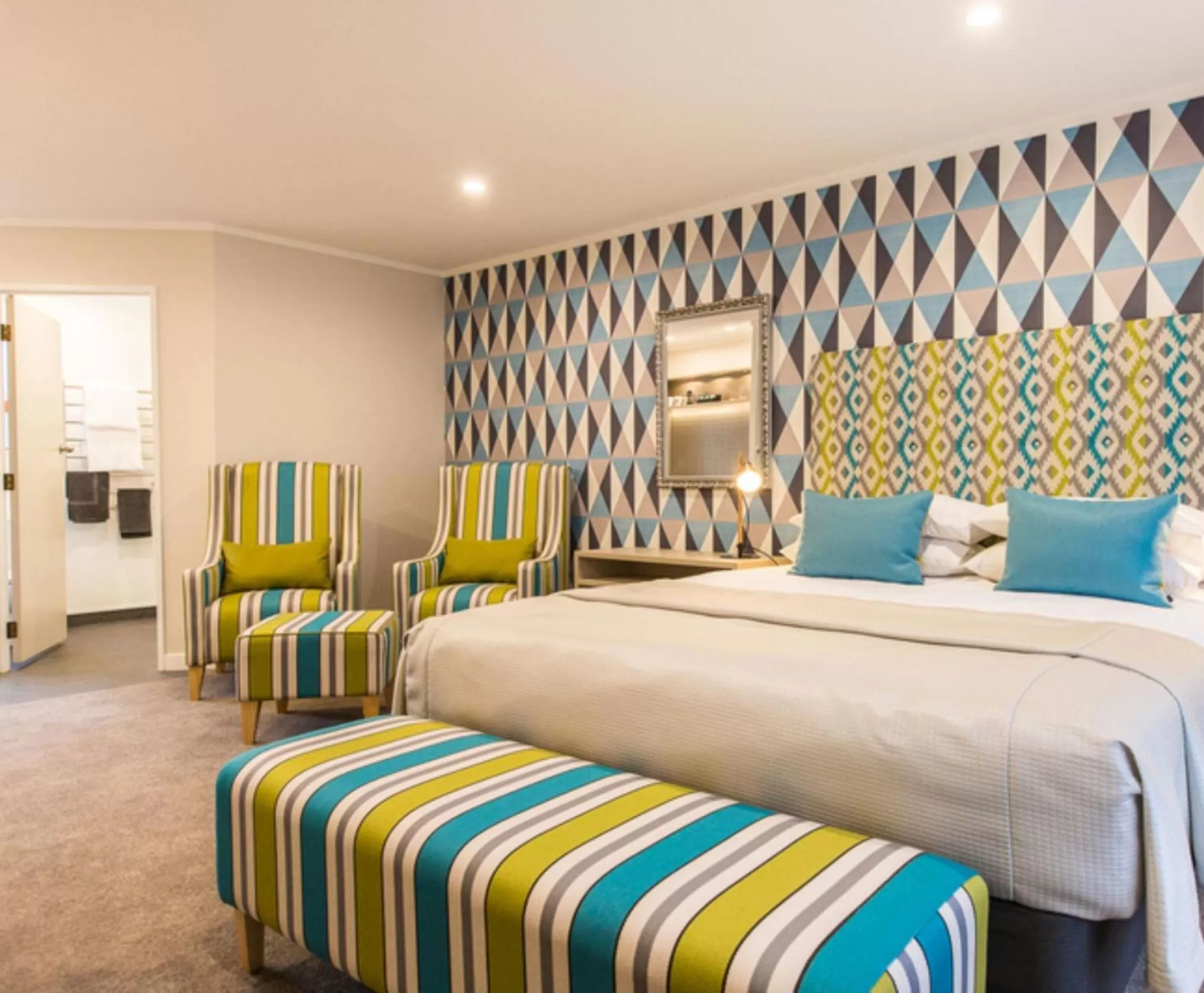 Photo of the whole room, Bed in ASURE Destiny on Fitzherbert Motel