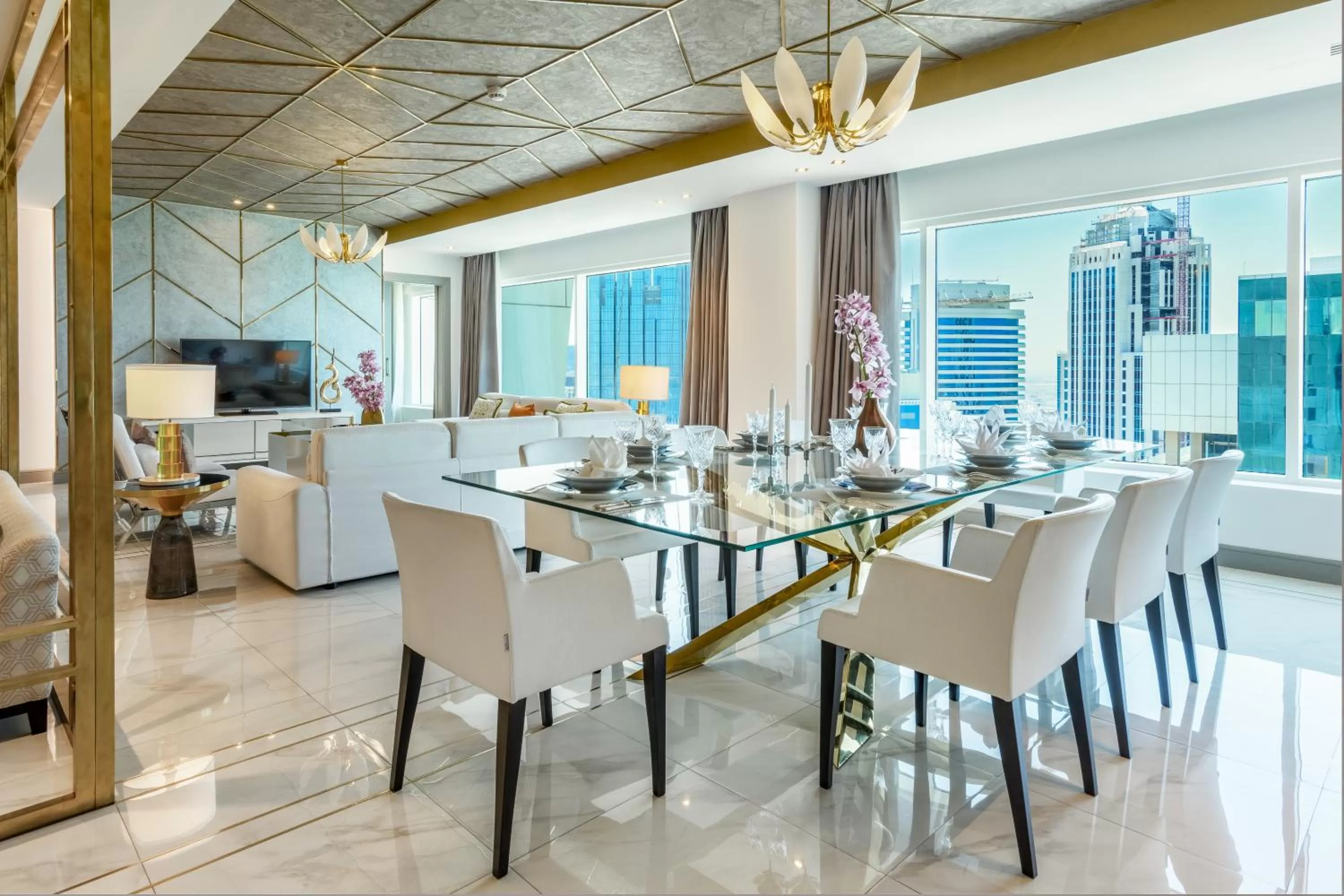 Dining area in Centara West Bay Hotel & Residences Doha