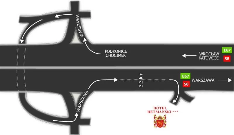 Location in Hotel Hetmański