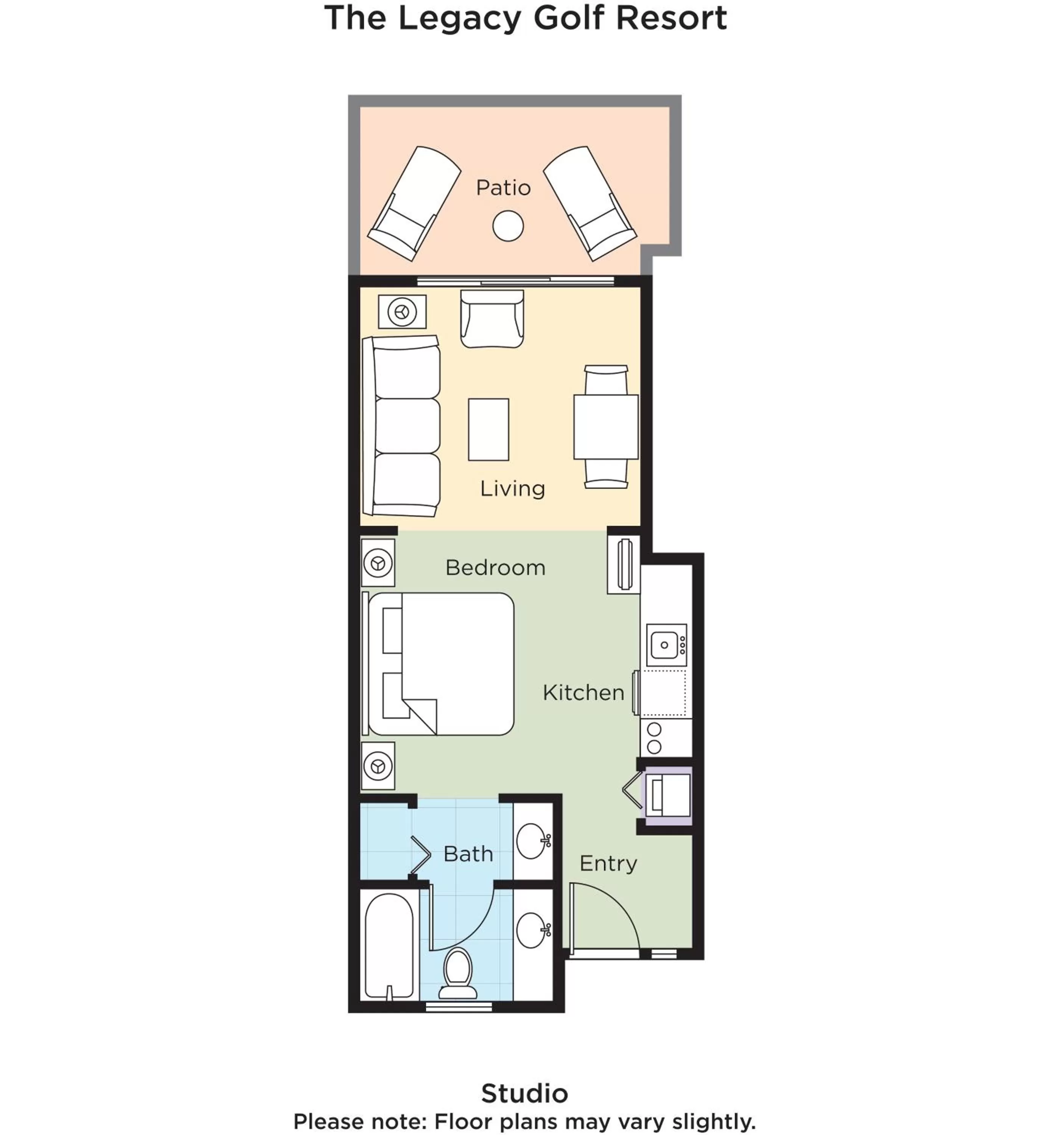 Floor plan in The Legacy Golf Resort