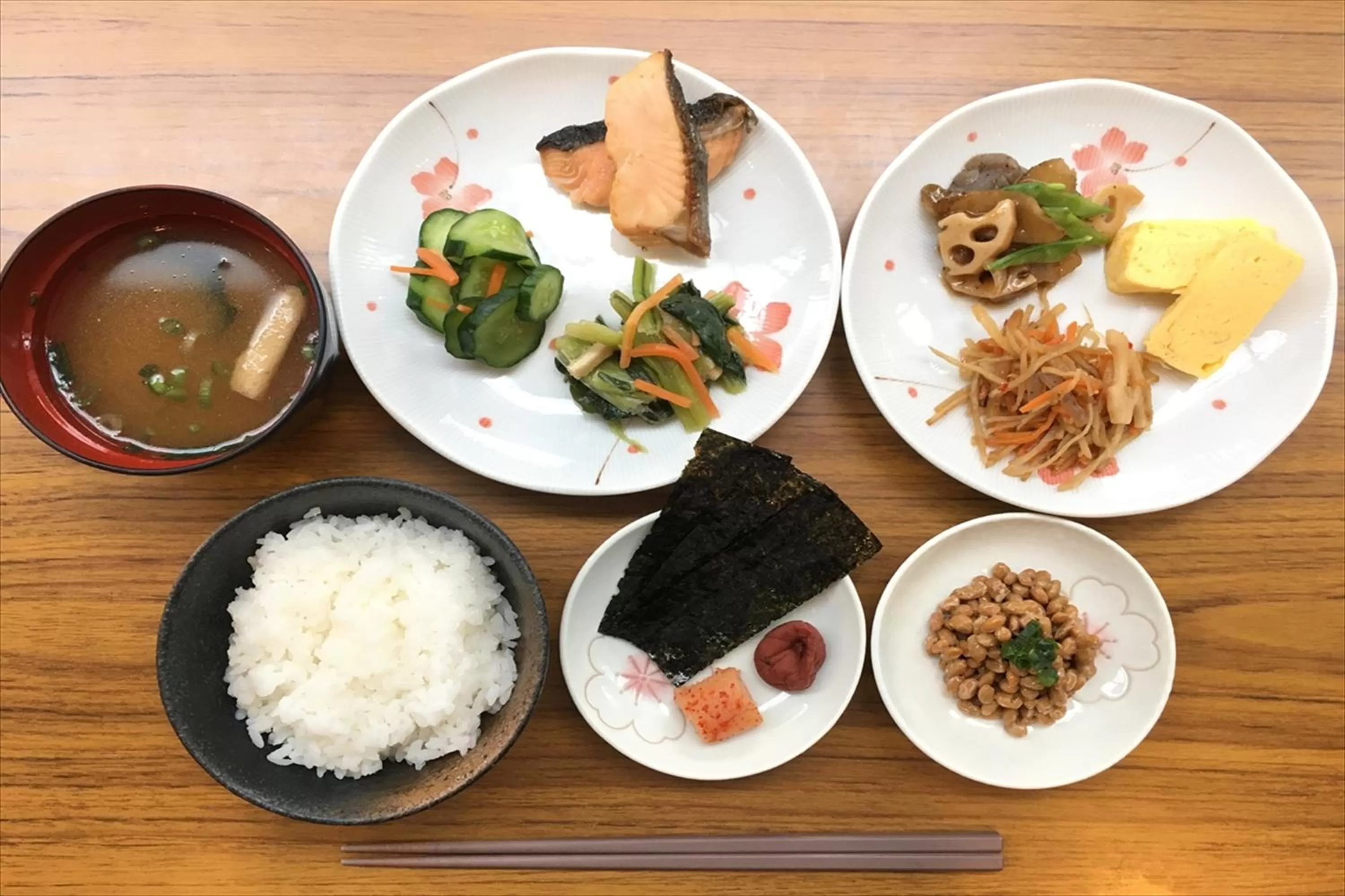 Buffet breakfast in Green Rich Hotel Hamada Ekimae (Artificial hot spring Futamata Yunohana)