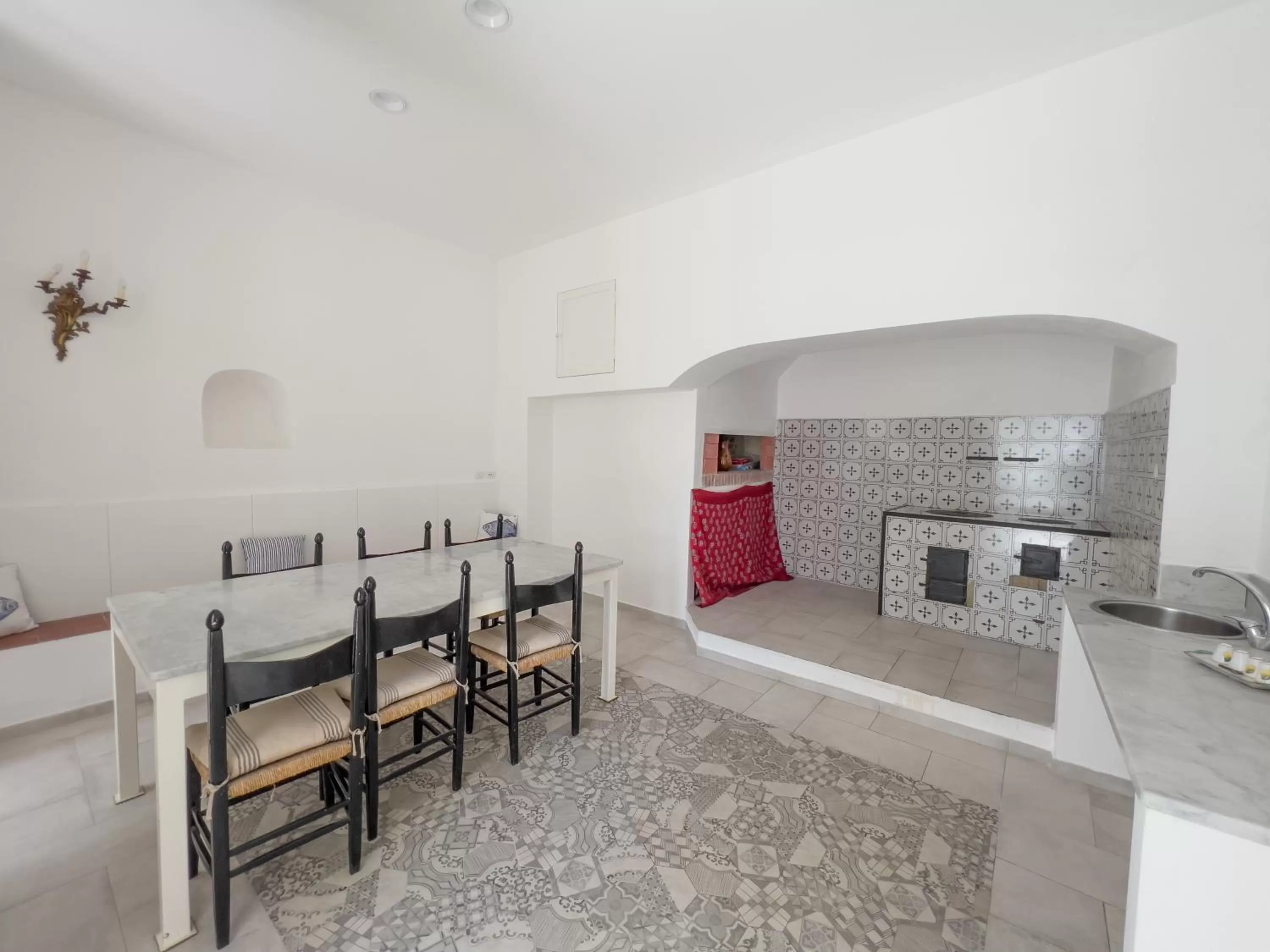 Kitchen or kitchenette in Casa Niná