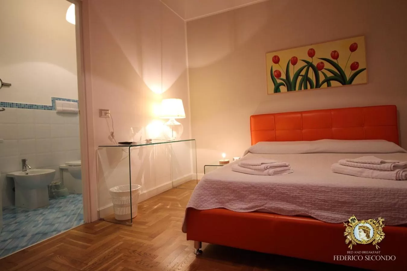 Bed in Federico Secondo B&B