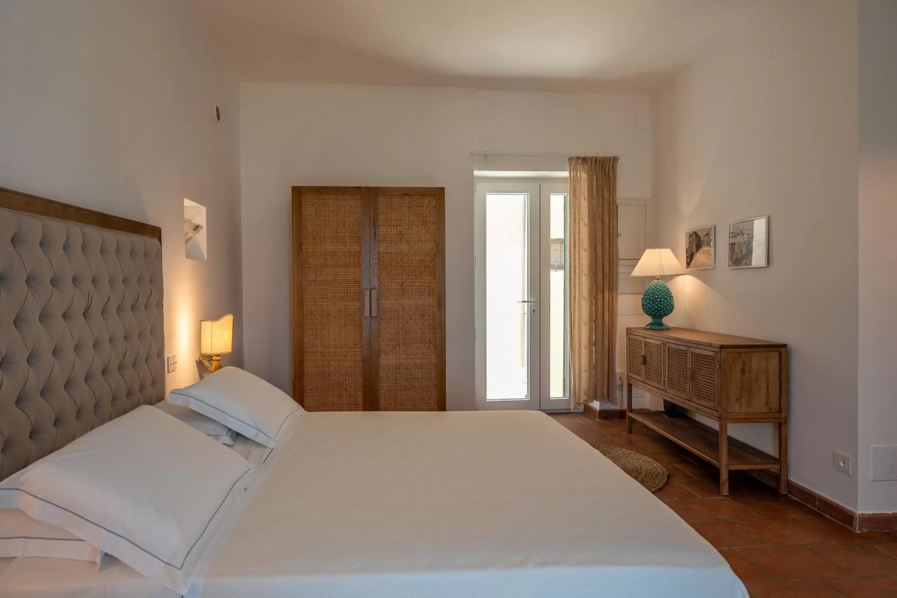 Decorative detail, Bed in Palazzo De Mori