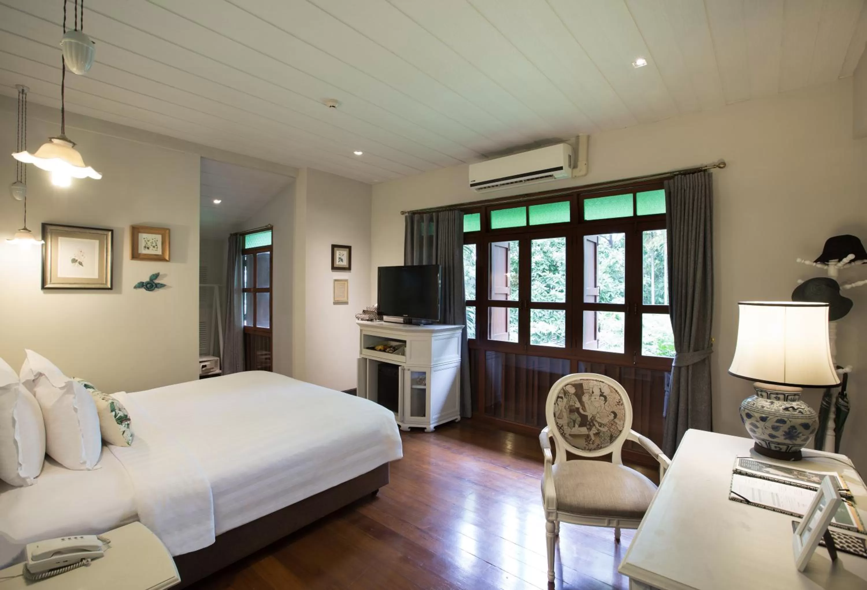 View (from property/room), Bed in The Raweekanlaya Bangkok Wellness Cuisine Resort