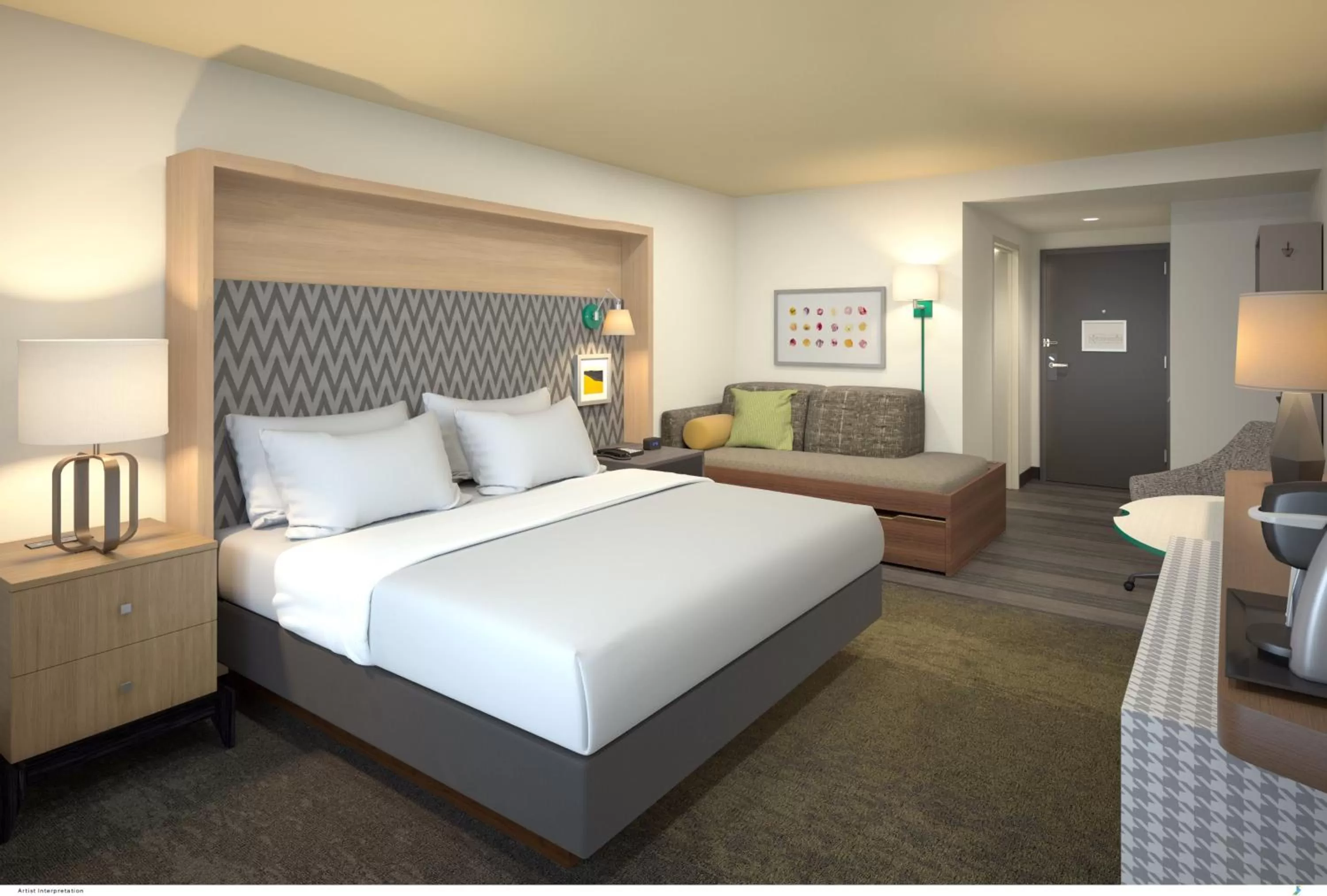 Photo of the whole room, Bed in Holiday Inn Omaha Downtown - Waterpark by IHG