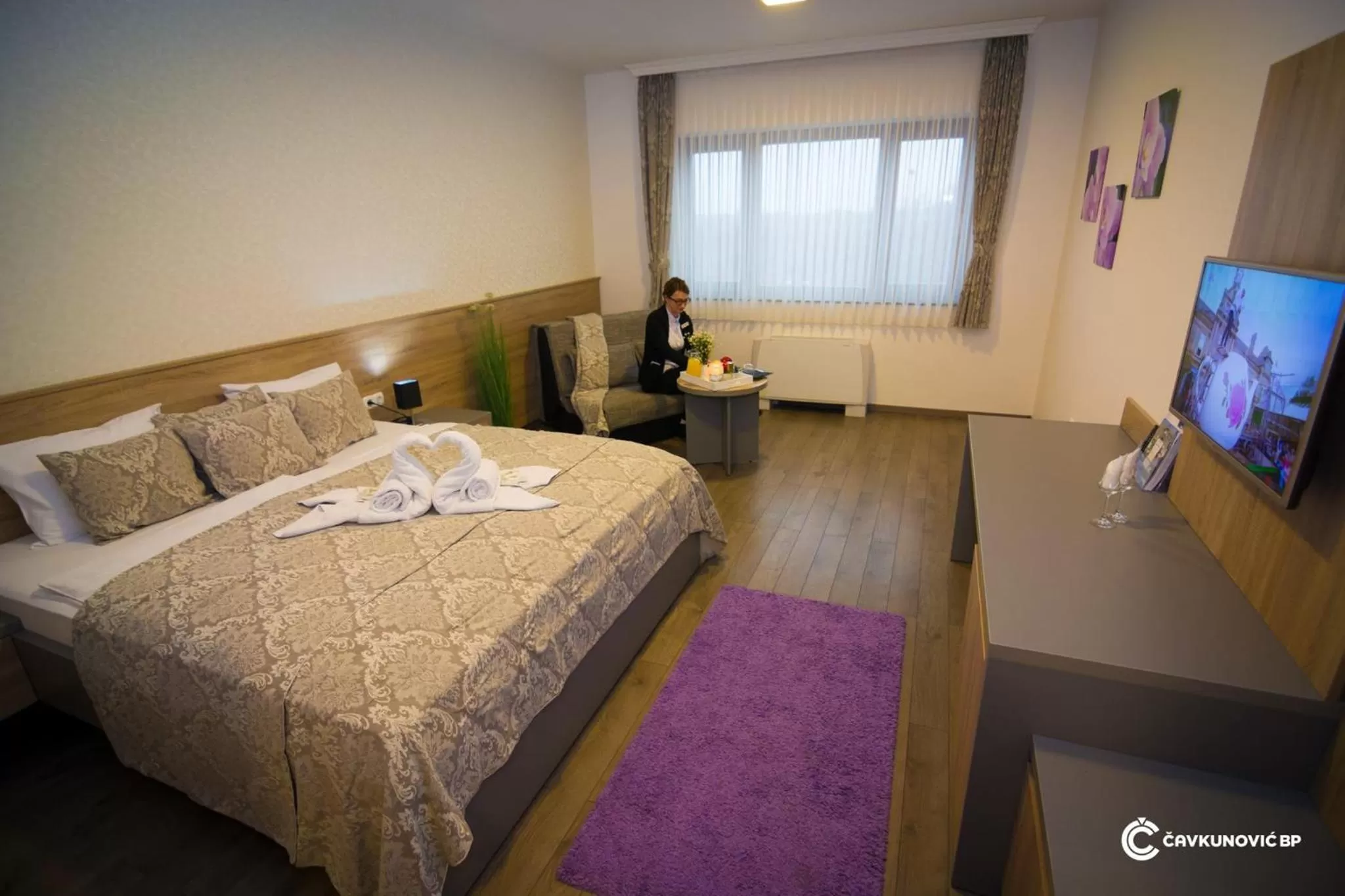 Bed in Motel Kamenica