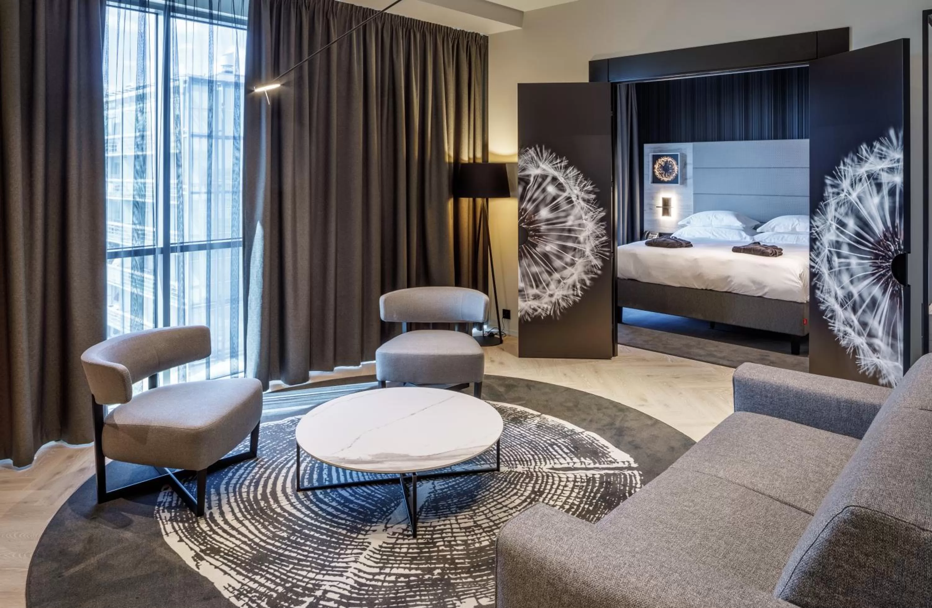 Seating area, Bed in Tallink City Hotel