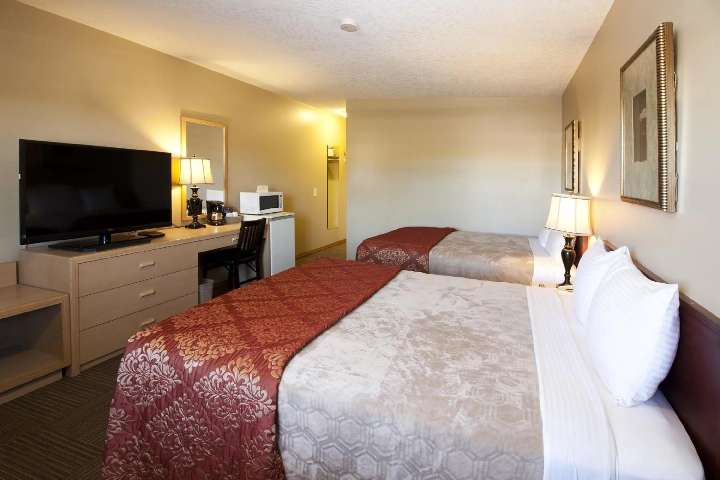 Bed in Bow River Inn