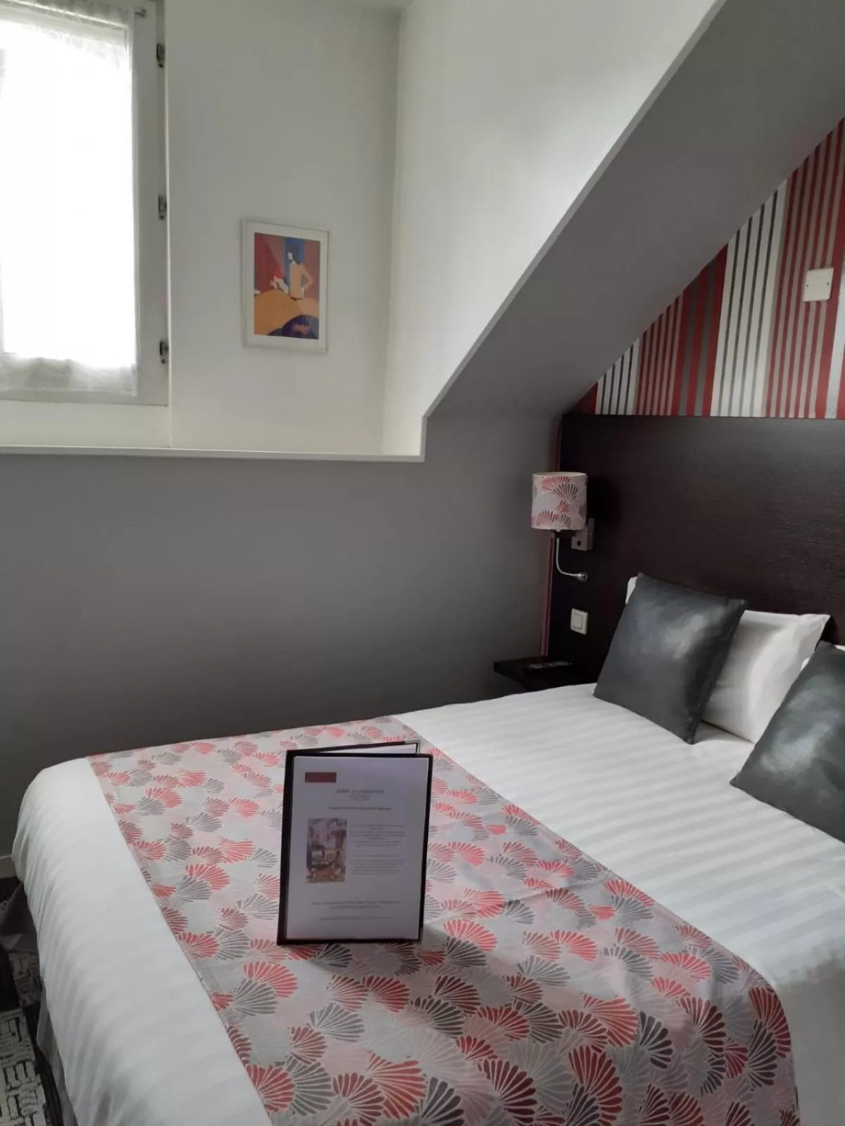 Bed in Logis Hotel - Le Charleston