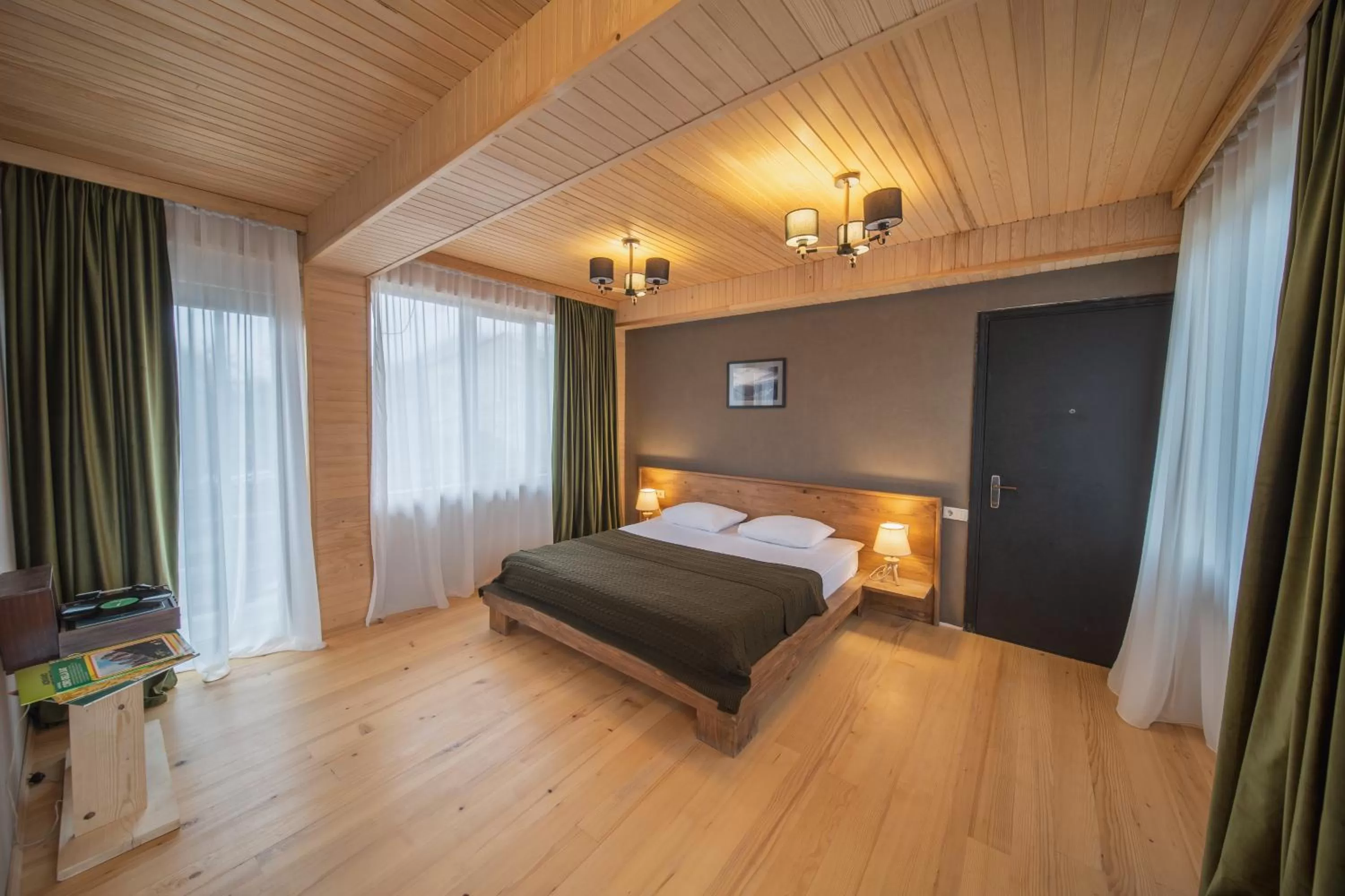 Bed in Hotel Old House Mestia