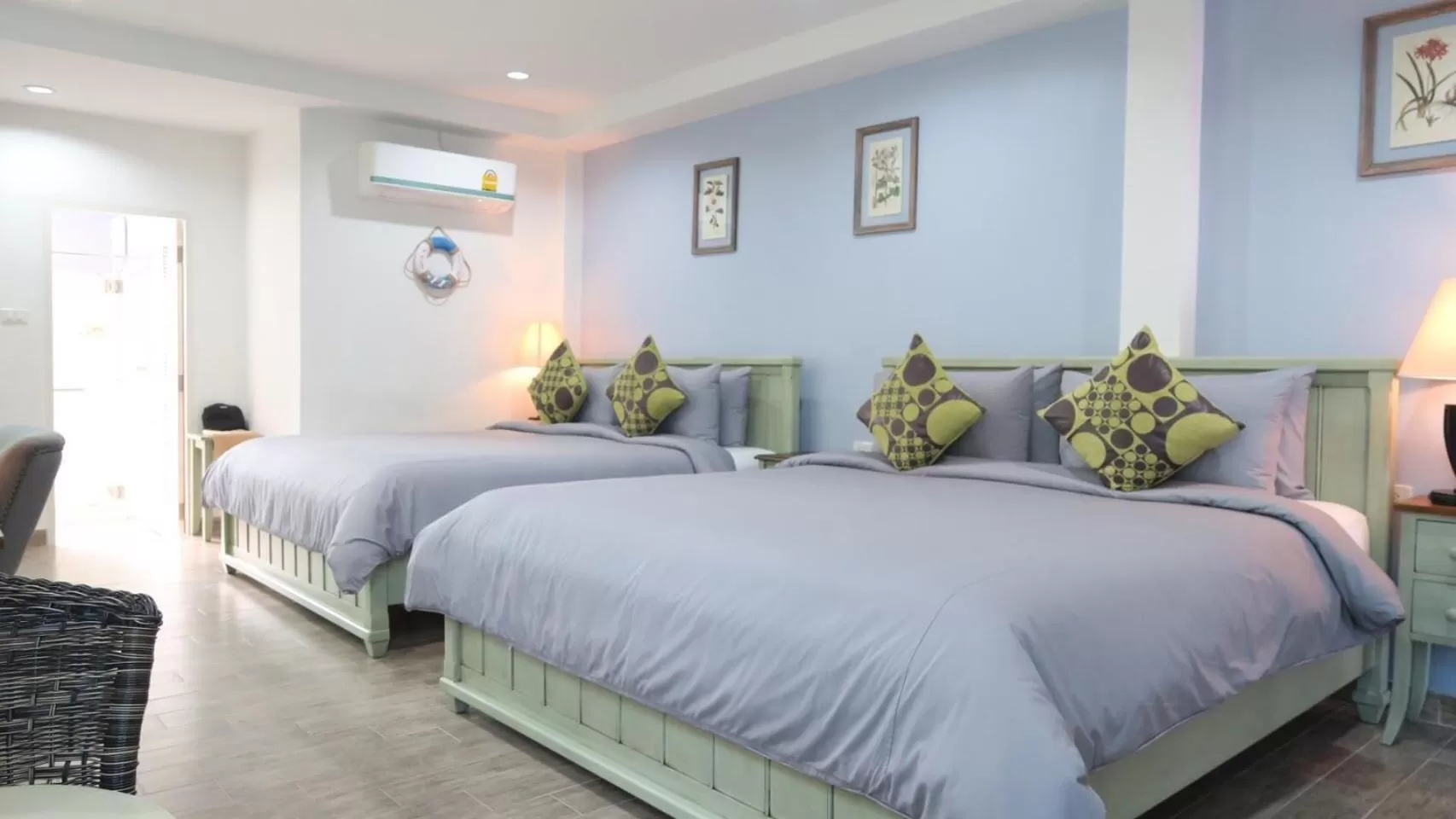 Bed in BC Summer Beach