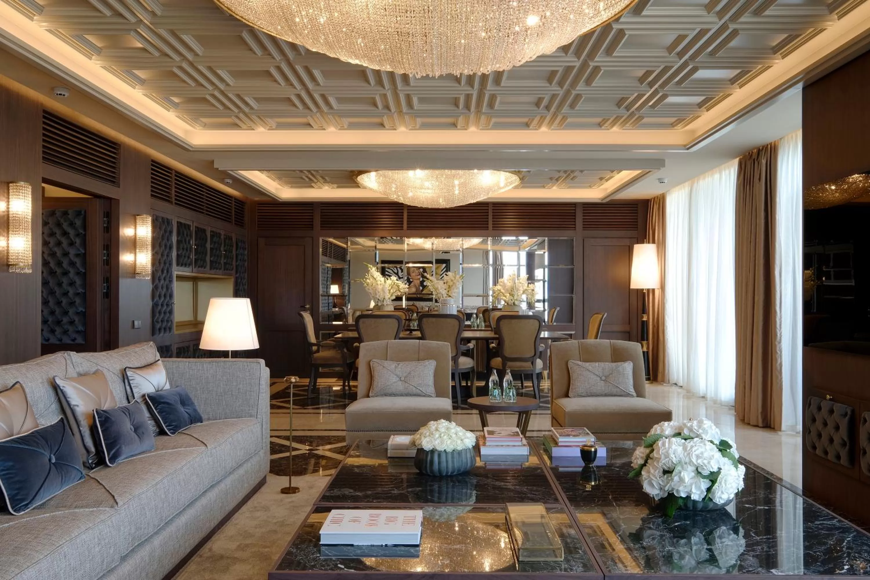 Living room in Sofitel Barcelona Skipper