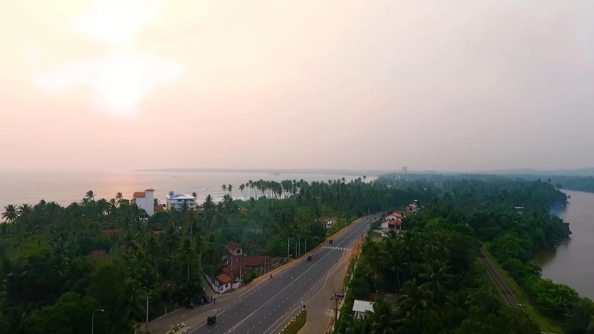 Bird's eye view in Weligama Bay Watsila Resort
