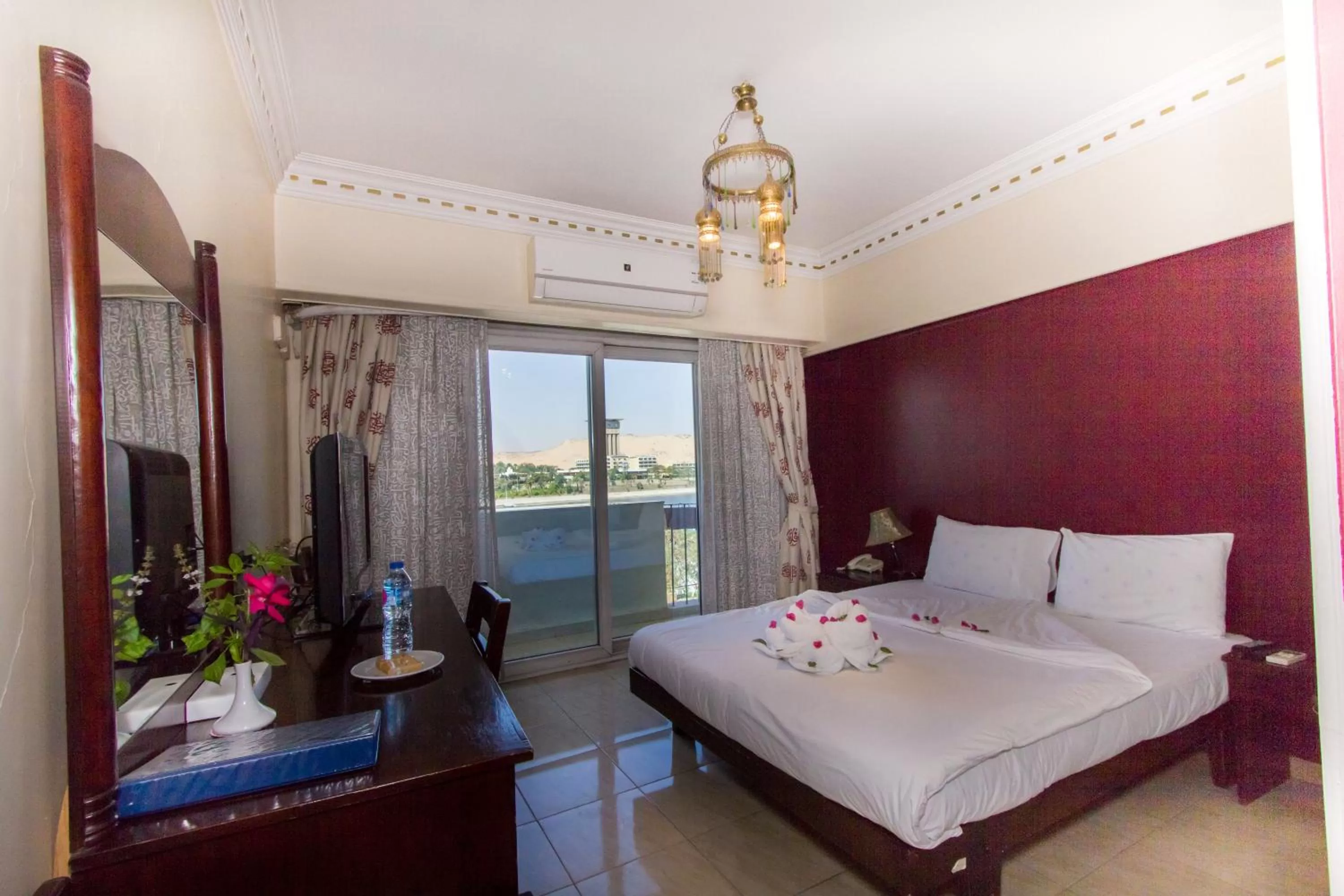 Bed in Philae Hotel Aswan