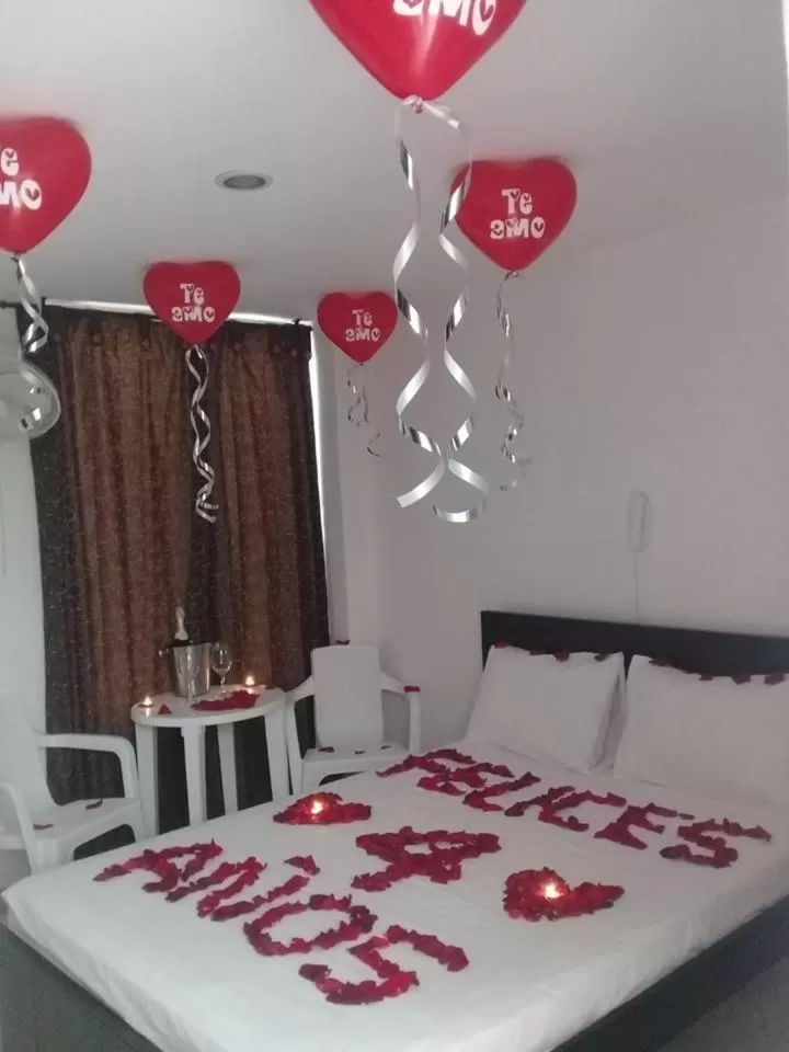 Bed in Blue Star Hotel