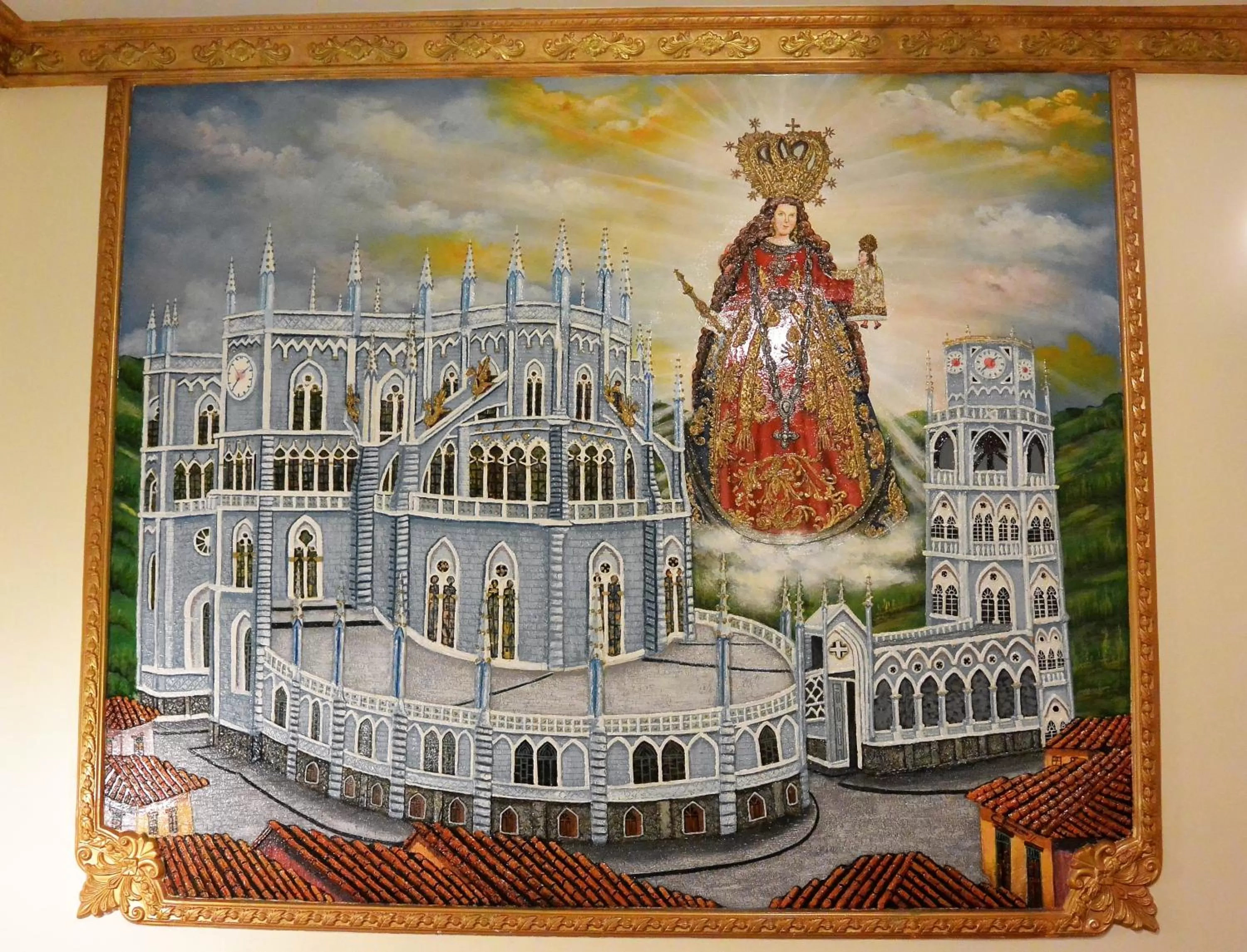 Decorative detail in Hotel La Basílica Quito