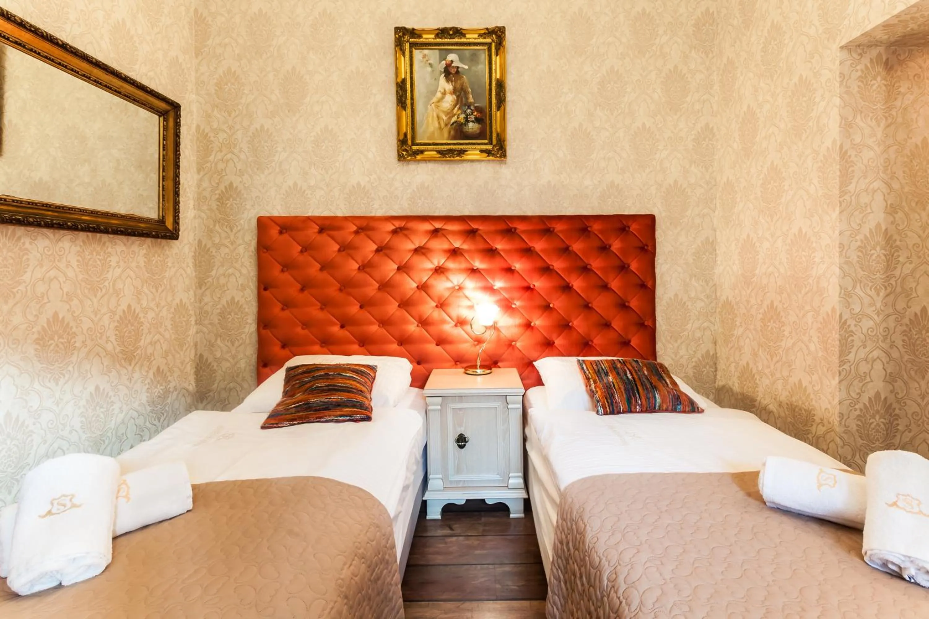 Bed in Aparthotel Oberża