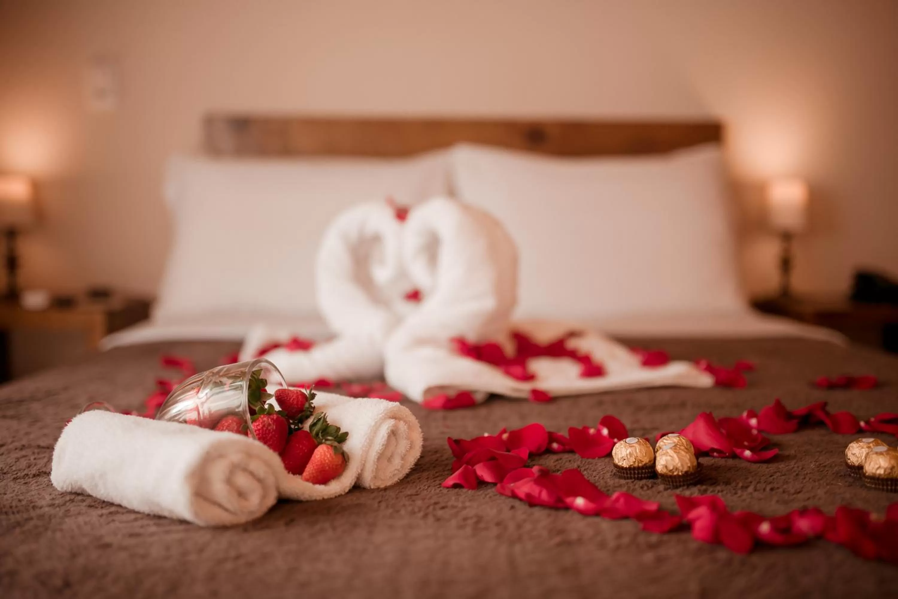 Bed in Pousada Charm Canela