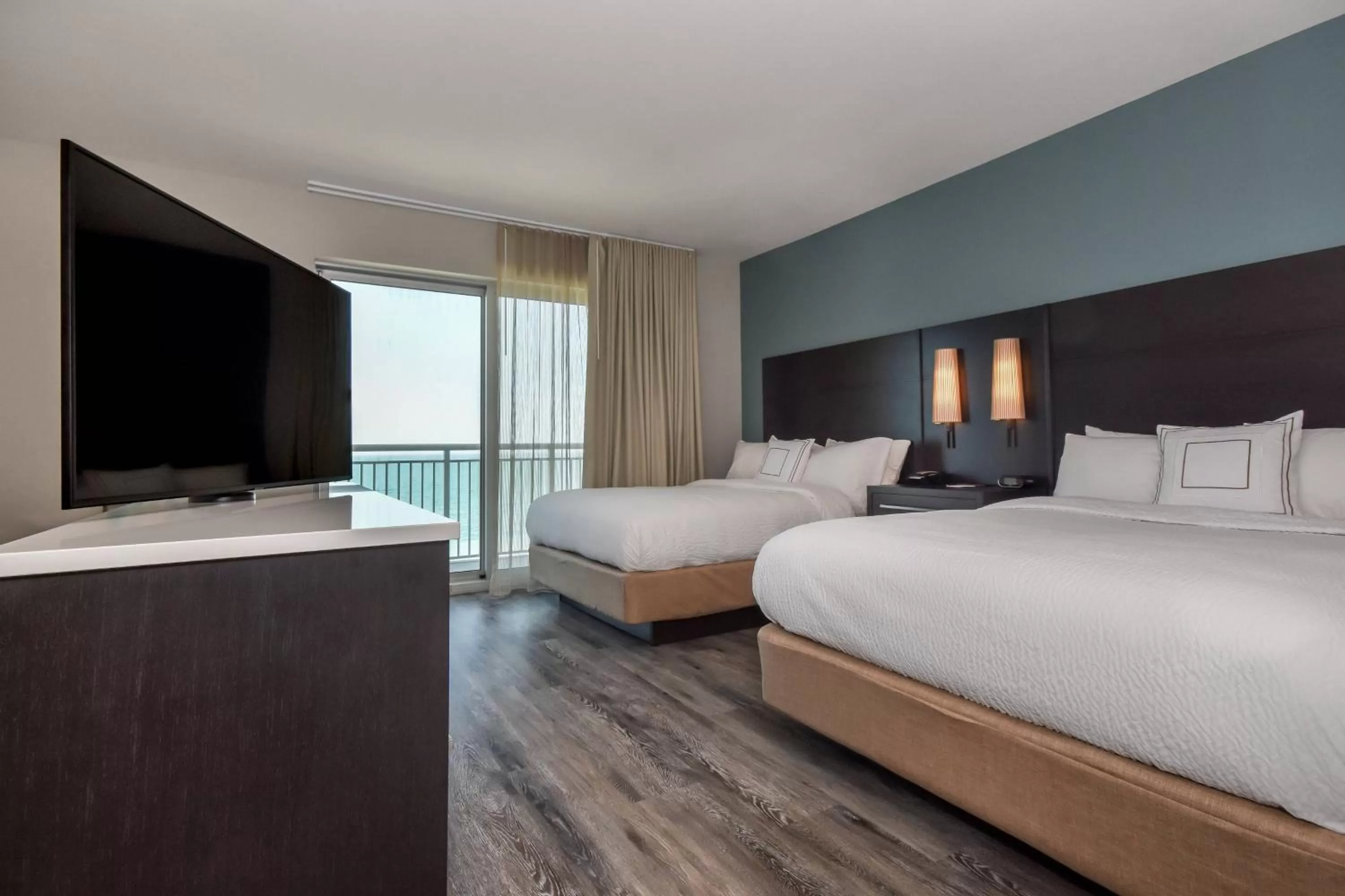 Photo of the whole room, Bed in Residence Inn by Marriott Myrtle Beach Oceanfront