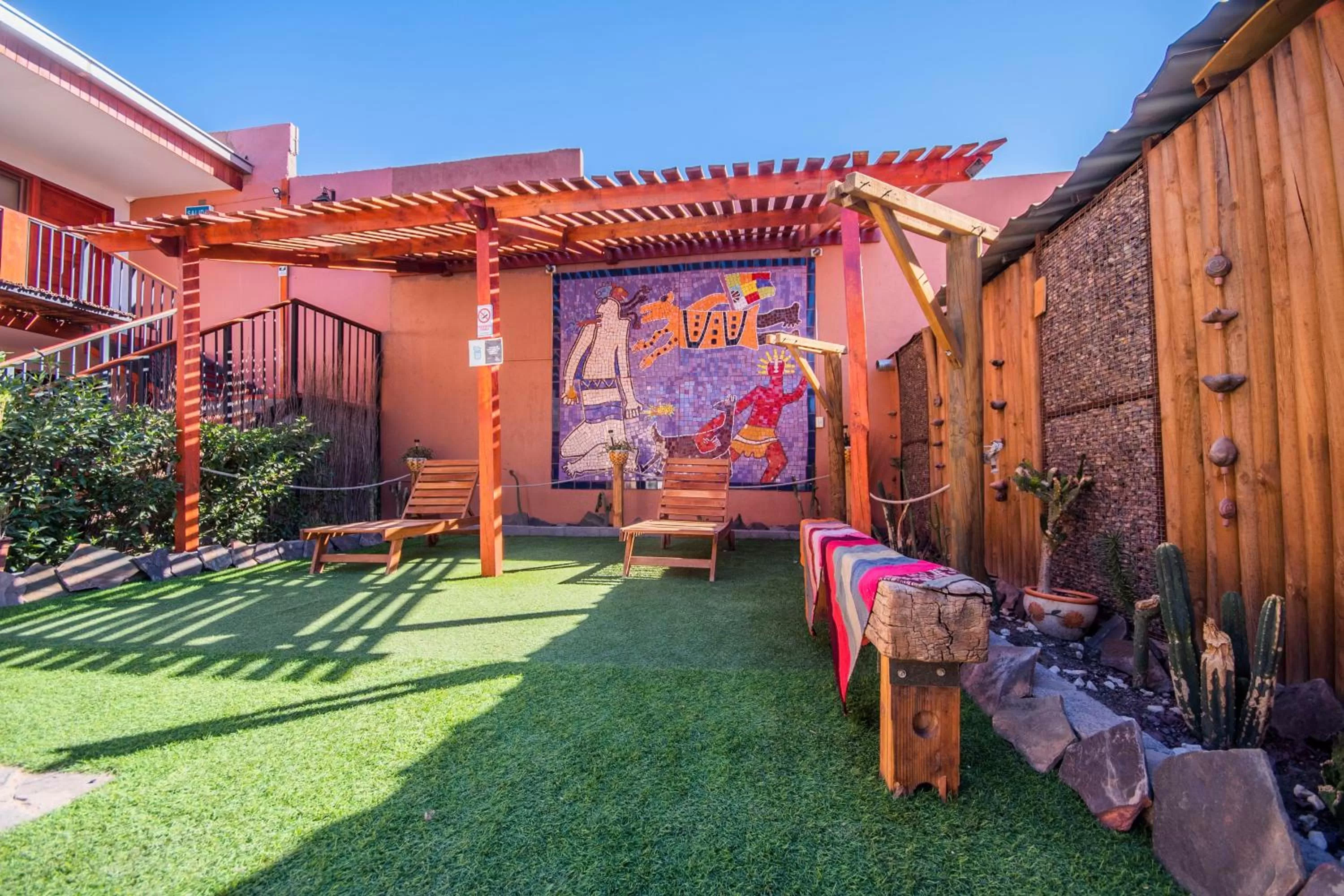 Patio in Hotel Casa Algarrobo