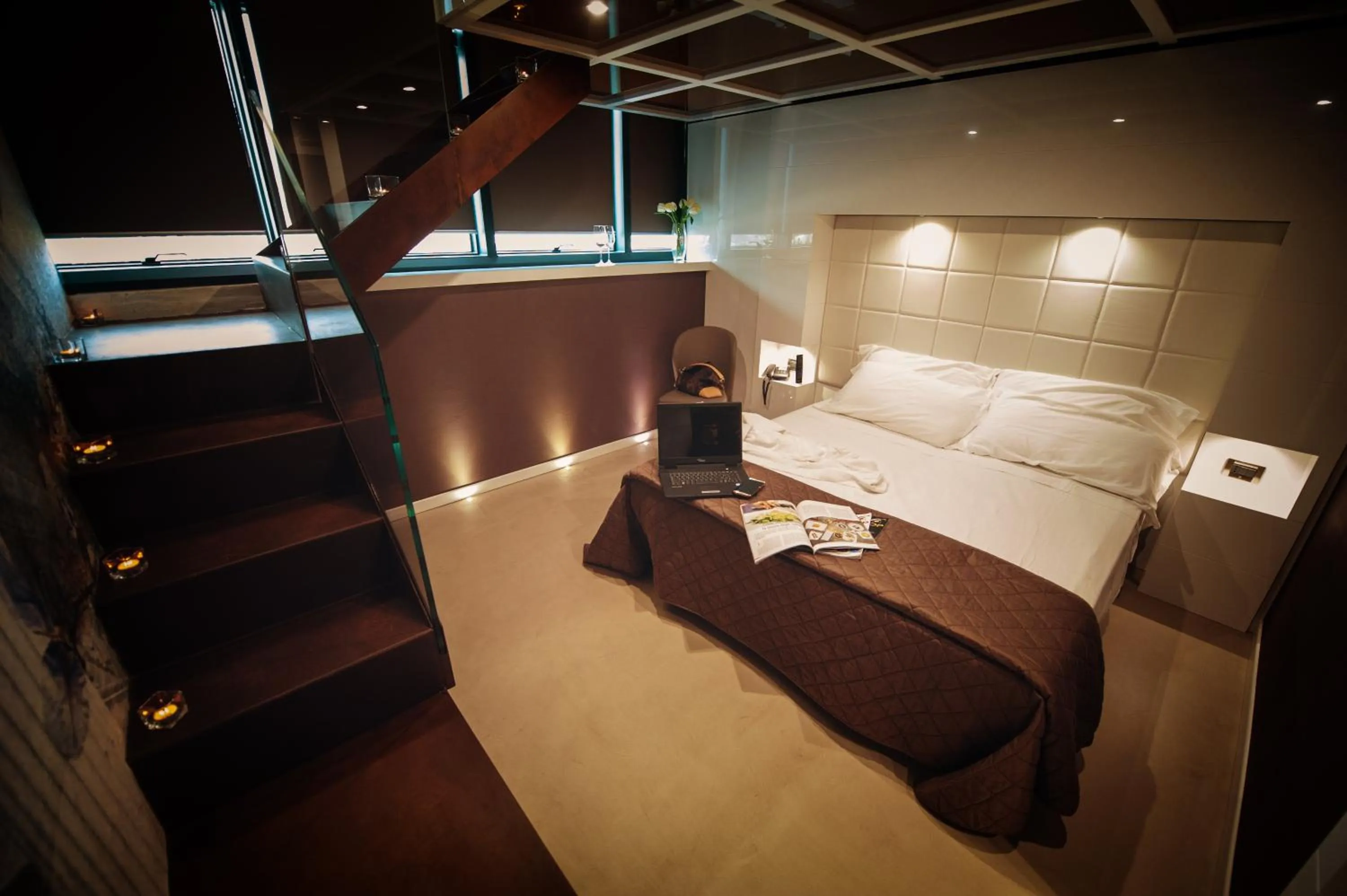 Bed in Gran Paradiso Hotel Spa