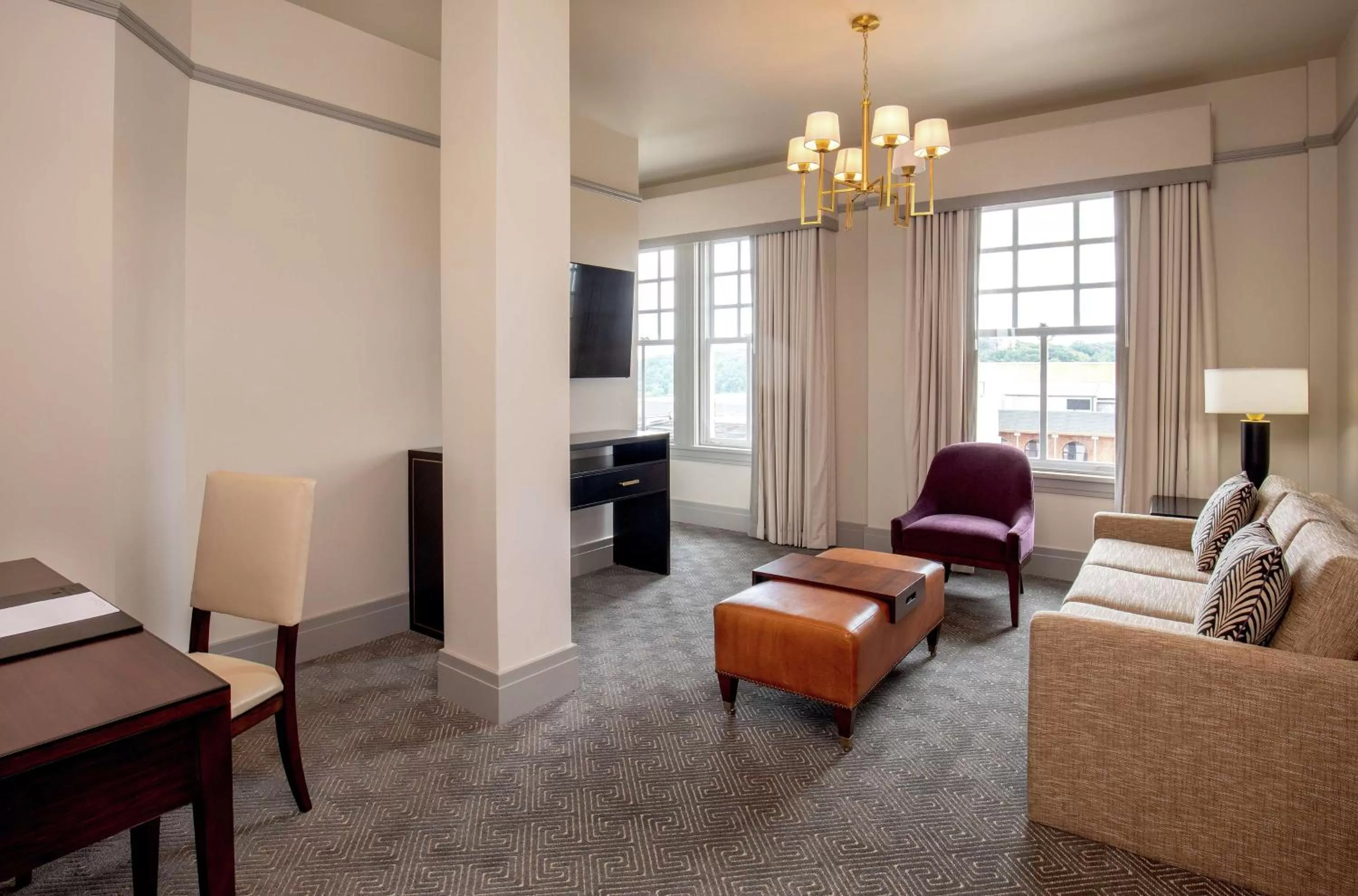 Bedroom in The Virginian Lynchburg, Curio Collection By Hilton