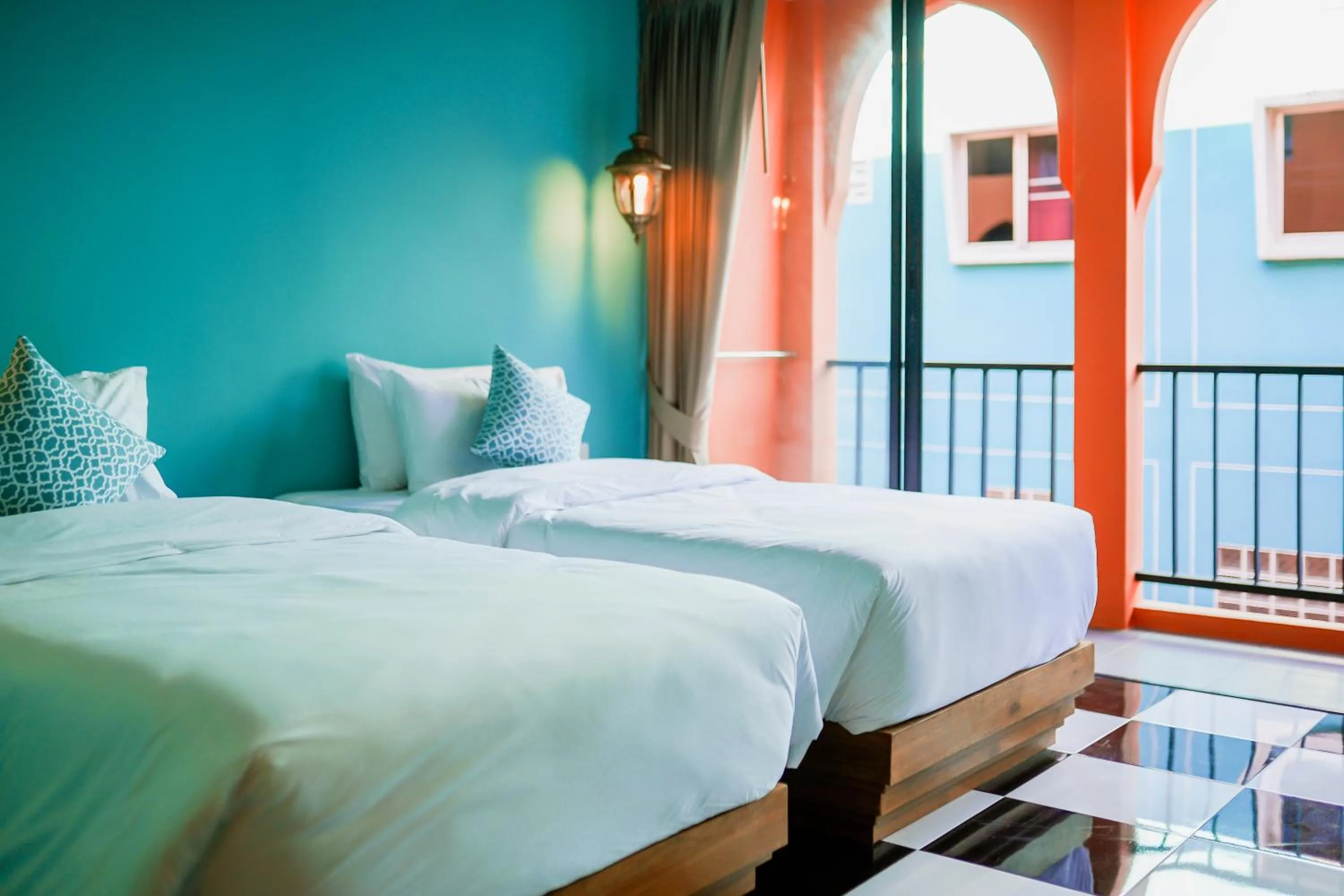 Photo of the whole room, Bed in Khaleej Mass Hotel Patong