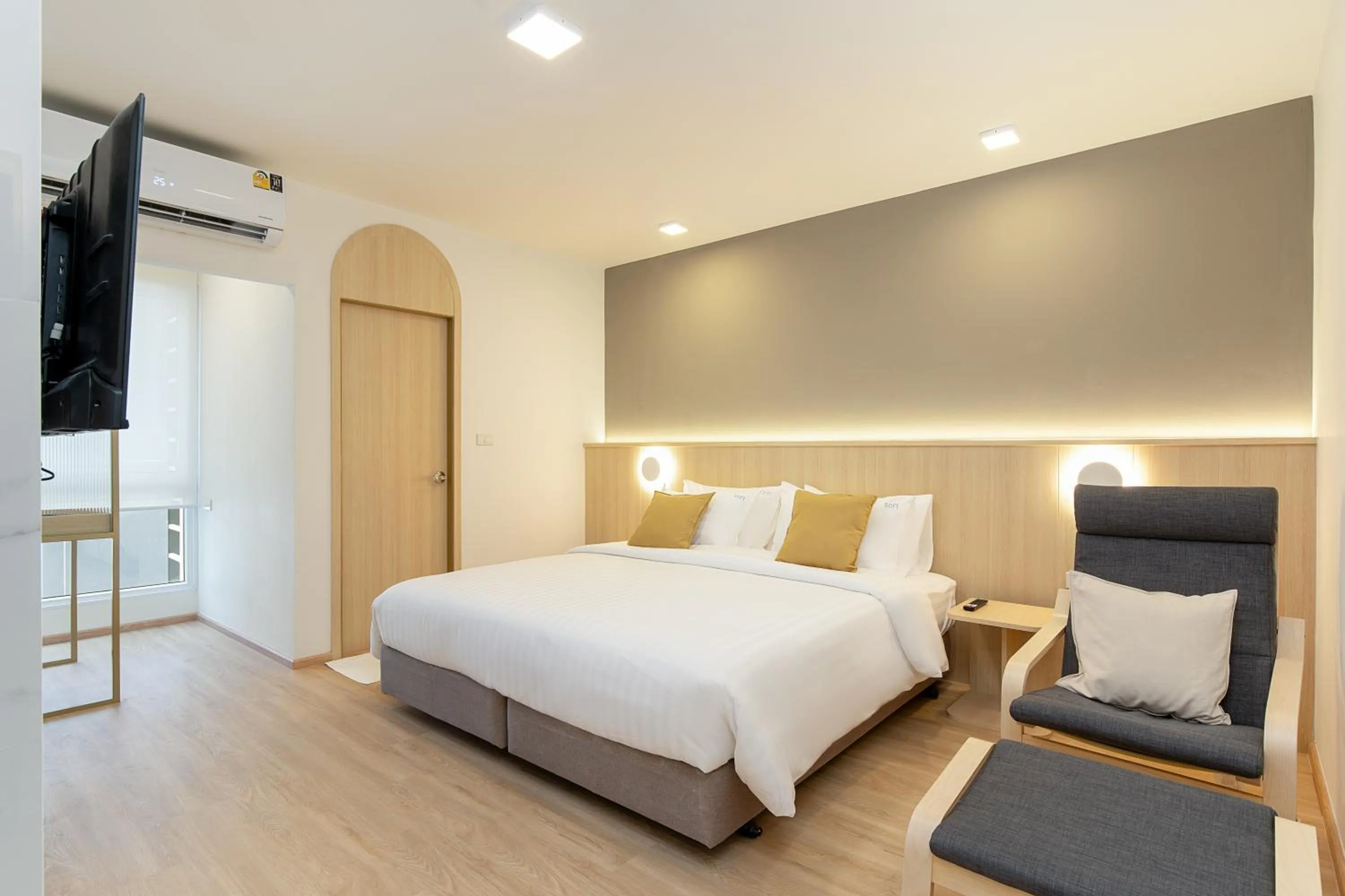 Bed in Diya Hotel Bangkok