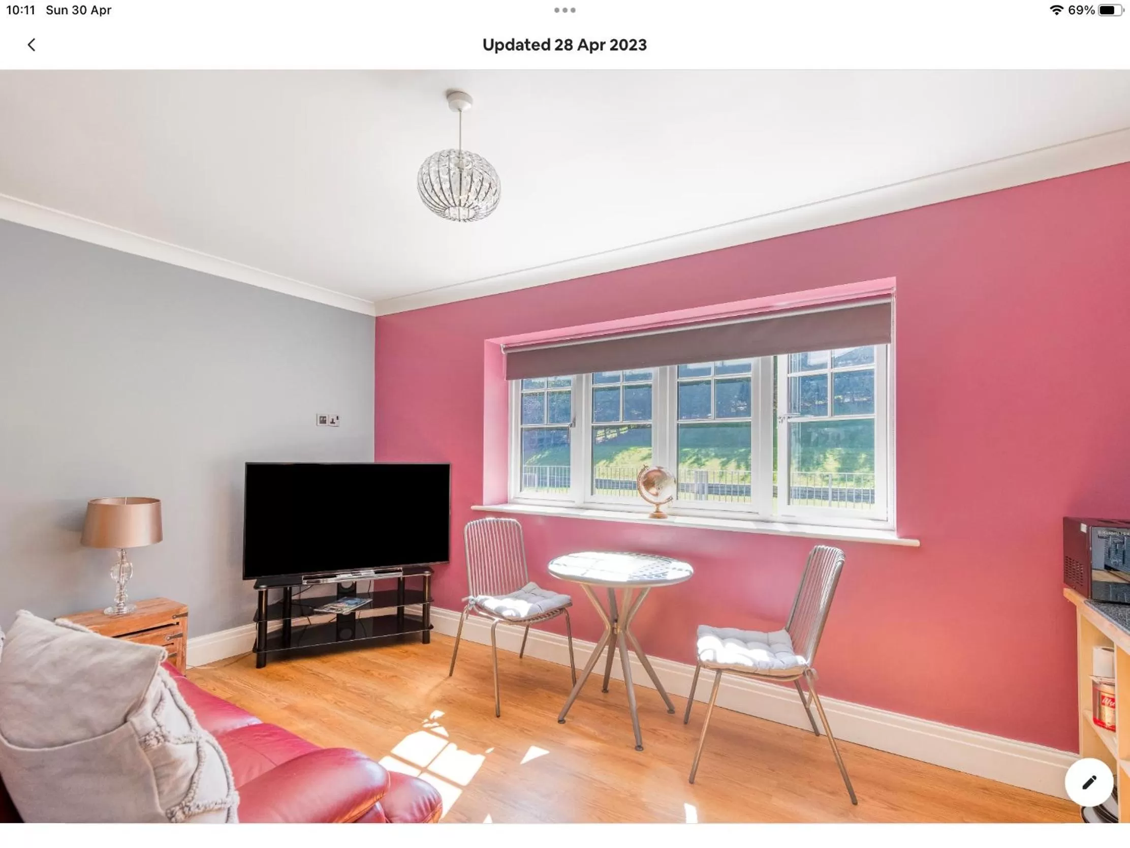 Evening entertainment, Seating Area in King's Suite at The Copthorne, Colwyn Bay, LL29 7YP