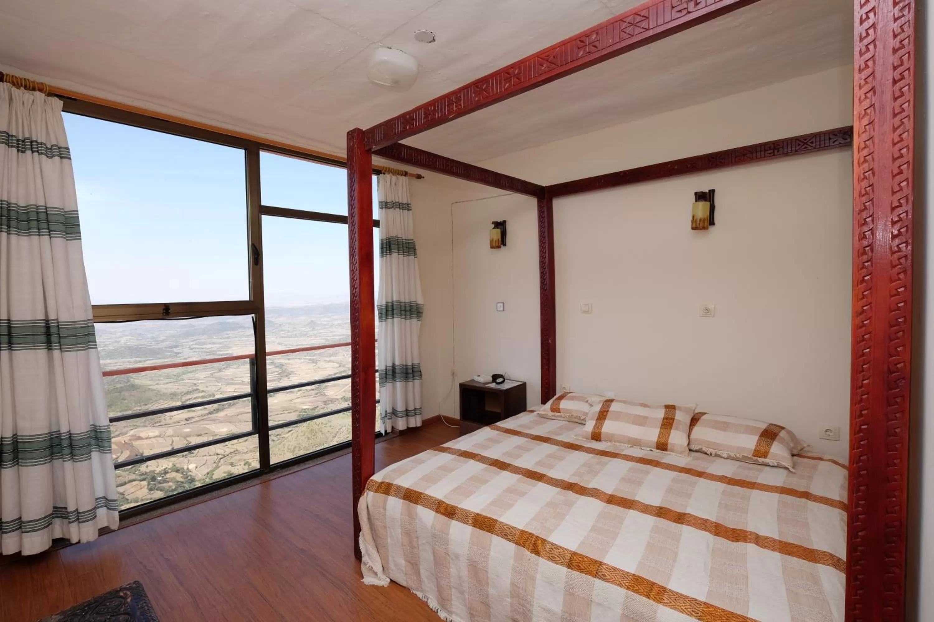 Living room, Bed in Panoramic View Hotel