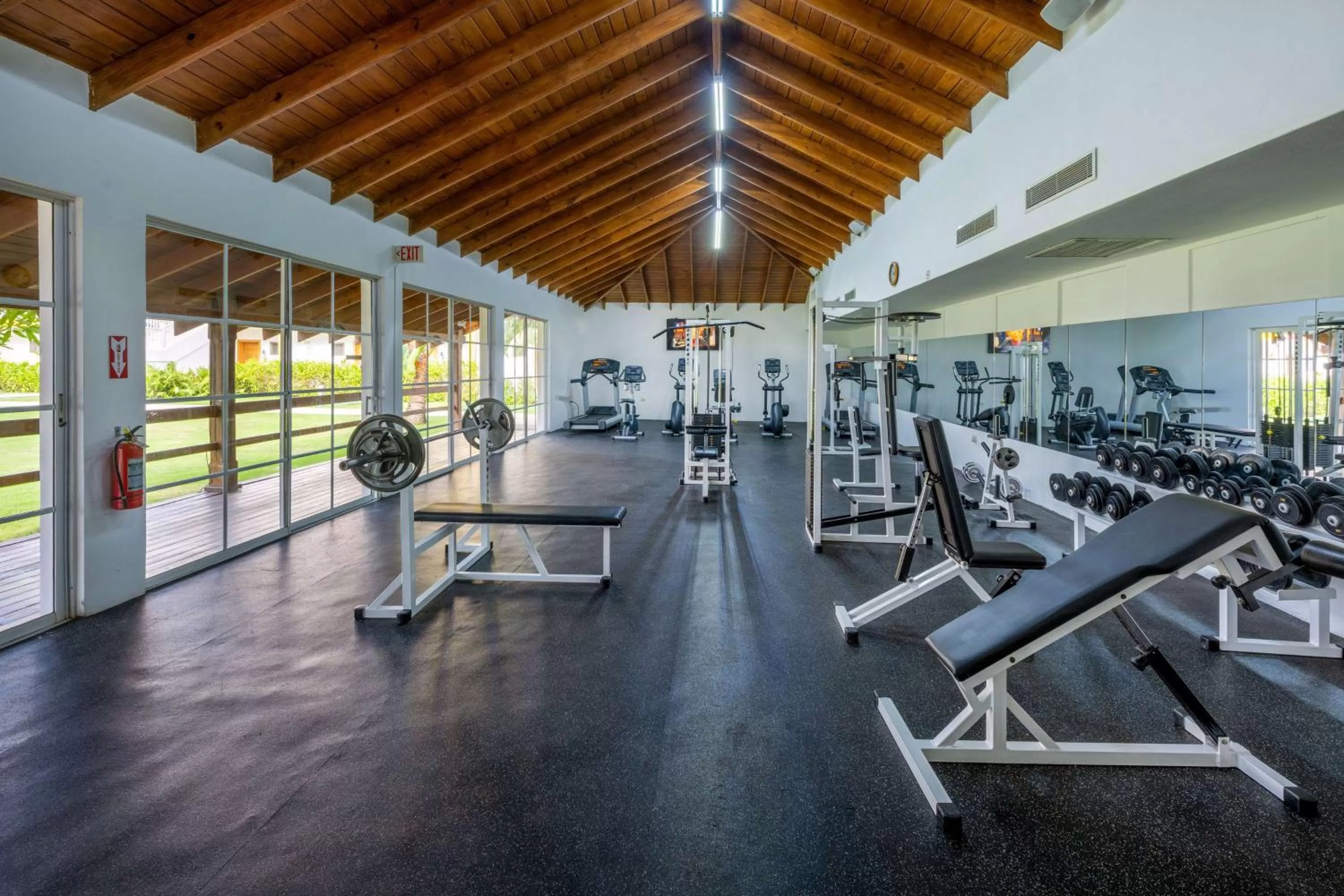 Fitness centre/facilities in Viva V Samana by Wyndham, A Trademark Adults All Inclusive