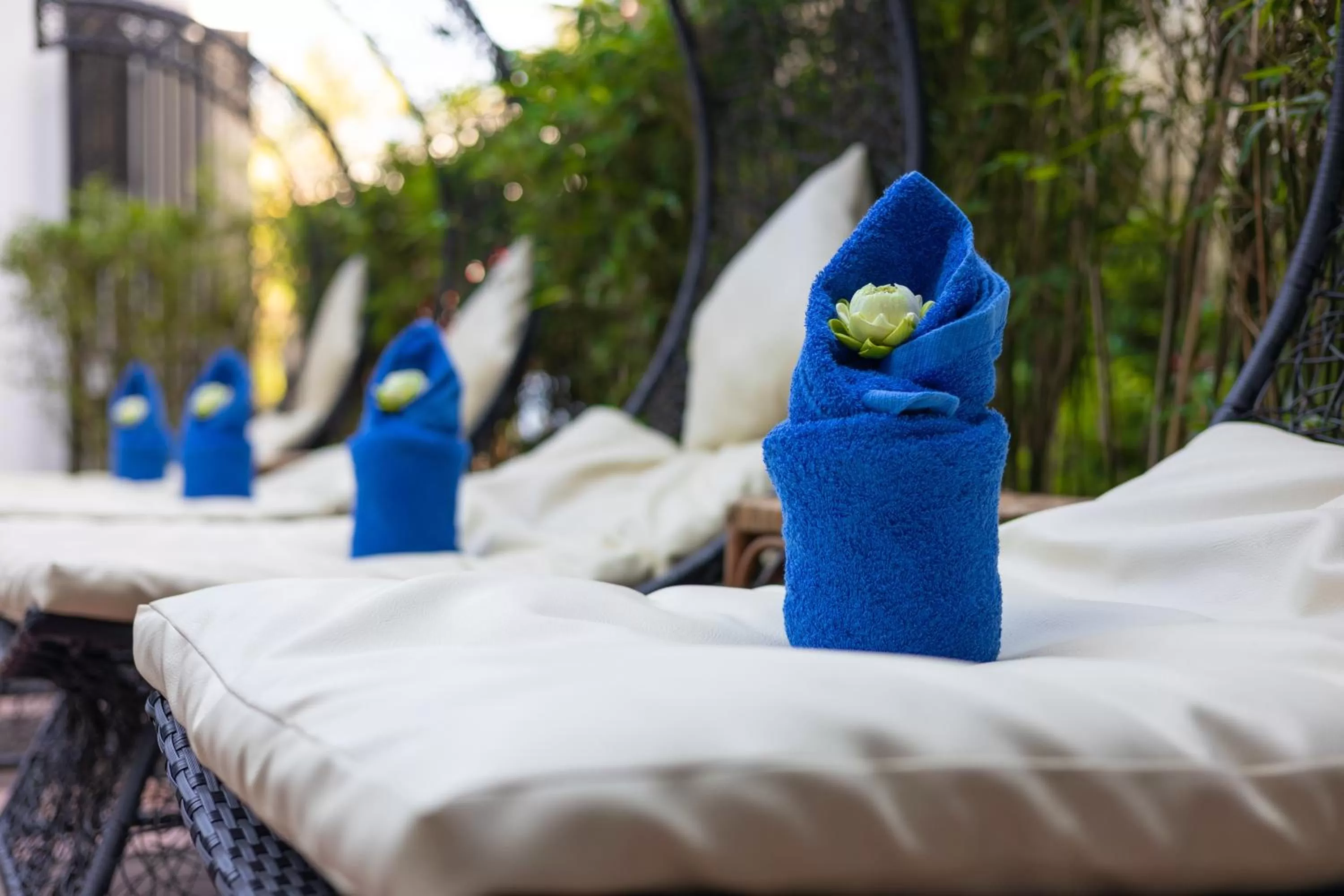 Swimming pool in The Five Senses Boutique Hotel