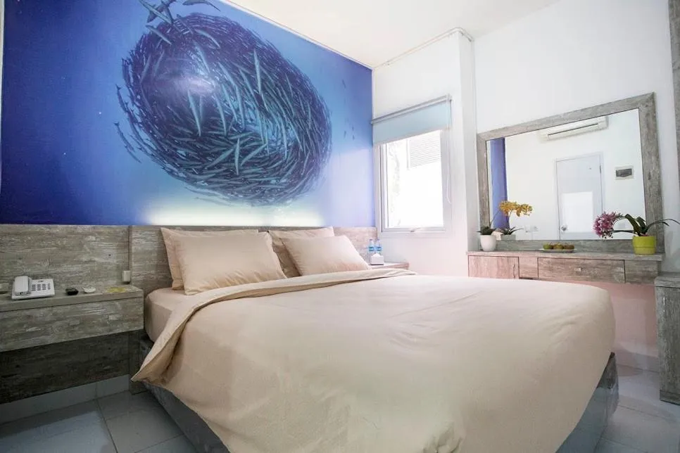 Bed in De Green Inn at Aeropolis