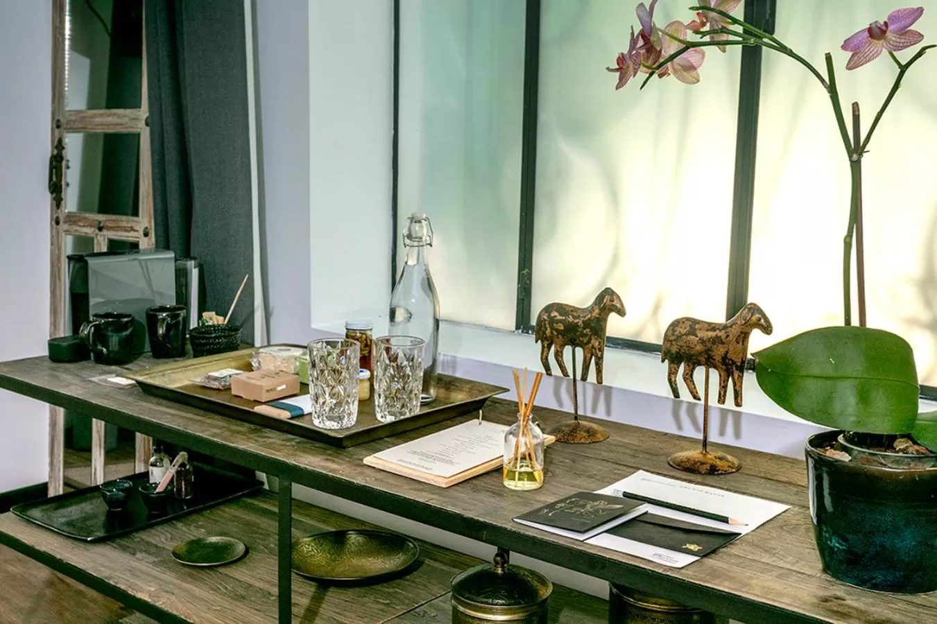 Food and drinks in Orchid House Mexico City