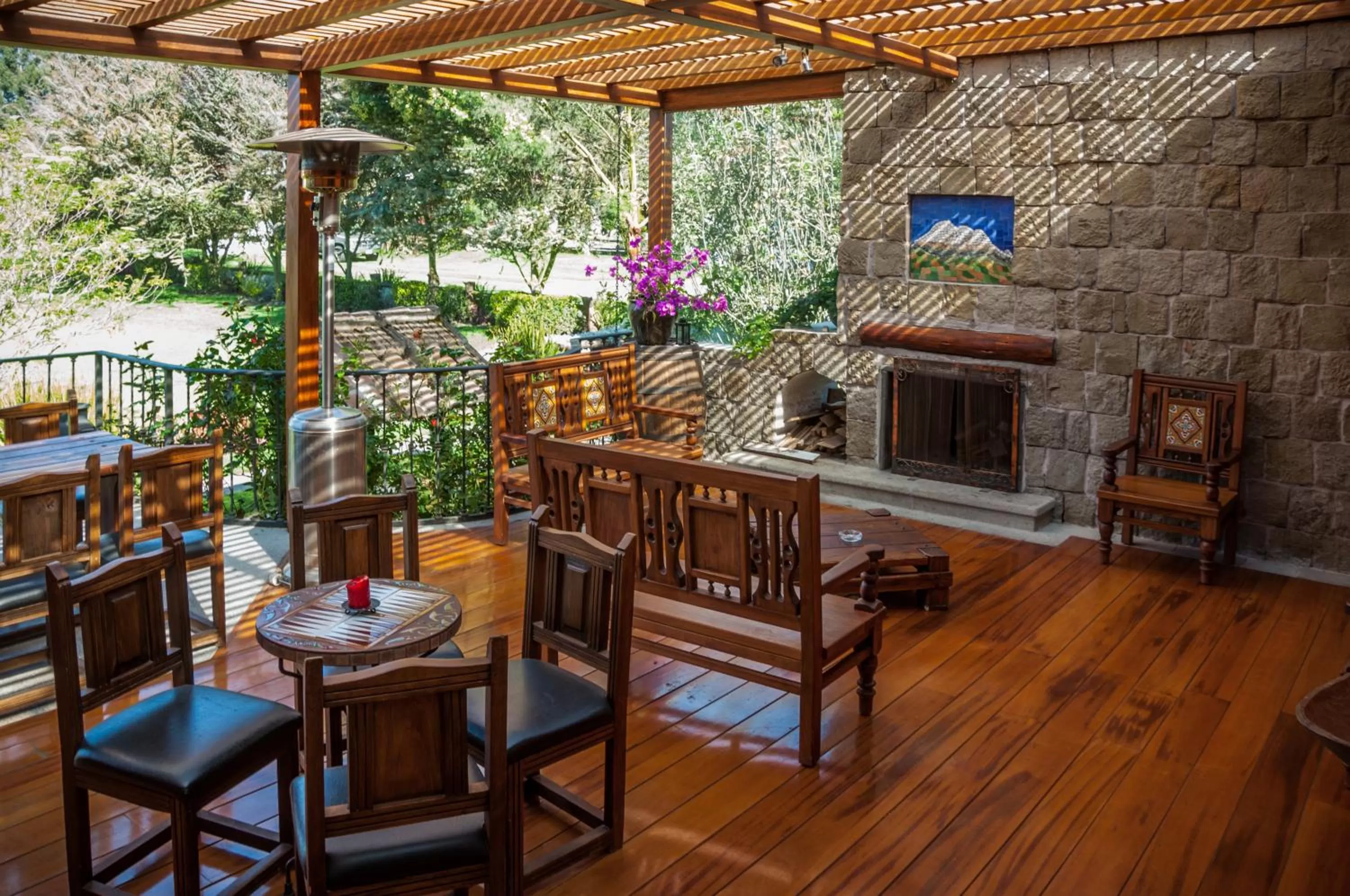 Balcony/Terrace in Hotel Hacienda Abraspungo